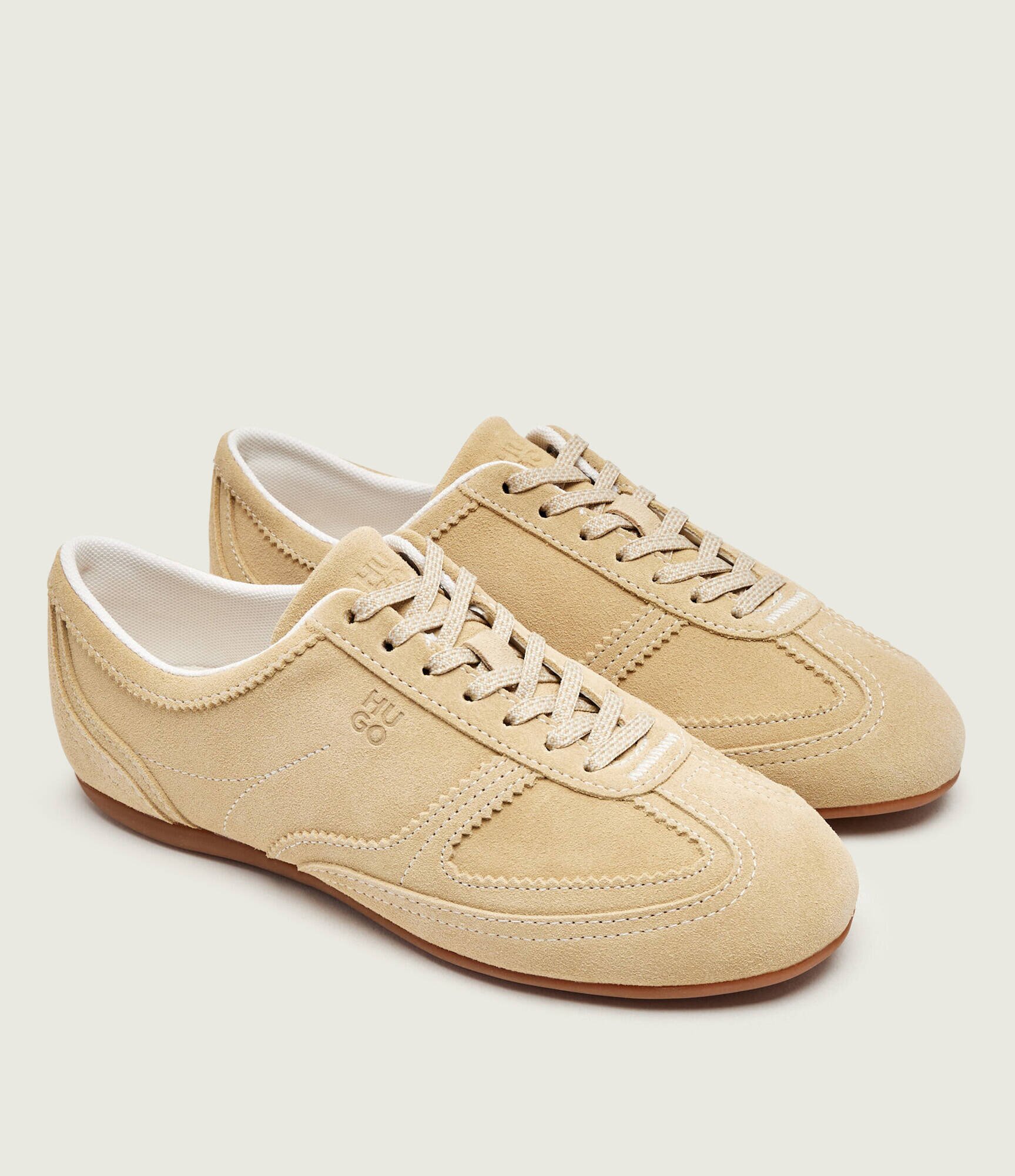 HUGO Sneakers Mystie_Lowp_sd | piele întoarsă
