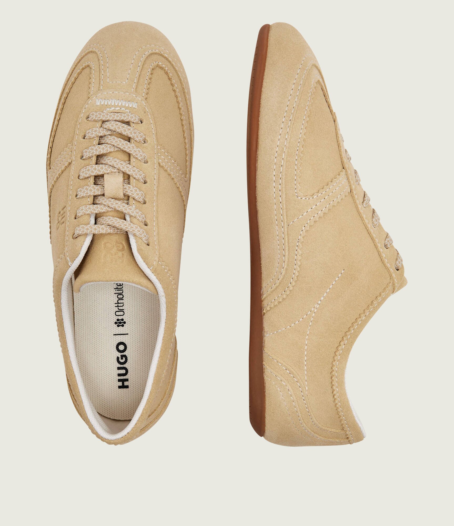 HUGO Sneakers Mystie_Lowp_sd | piele întoarsă
