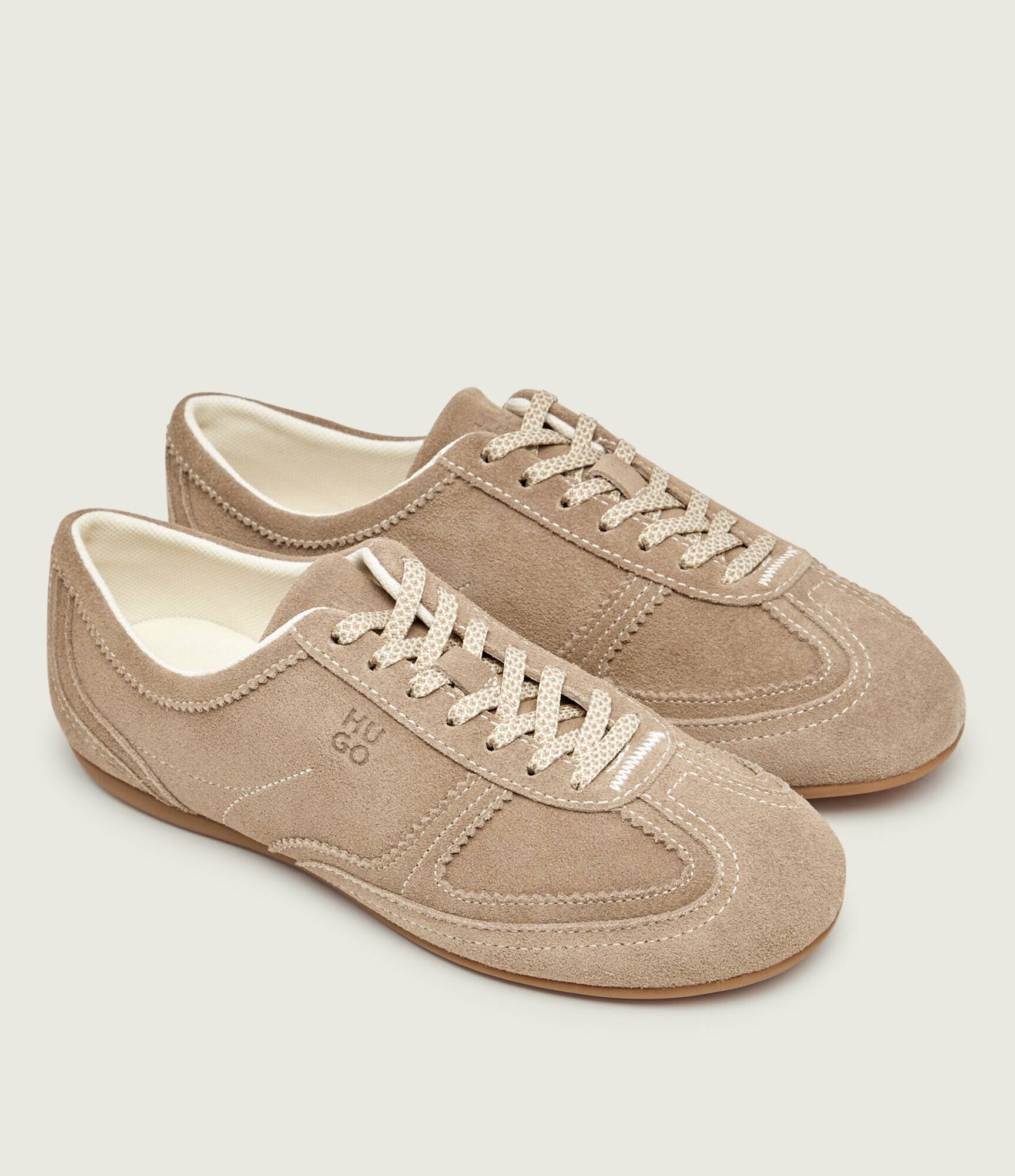 HUGO Sneakers Mystie_Lowp_sd | piele întoarsă