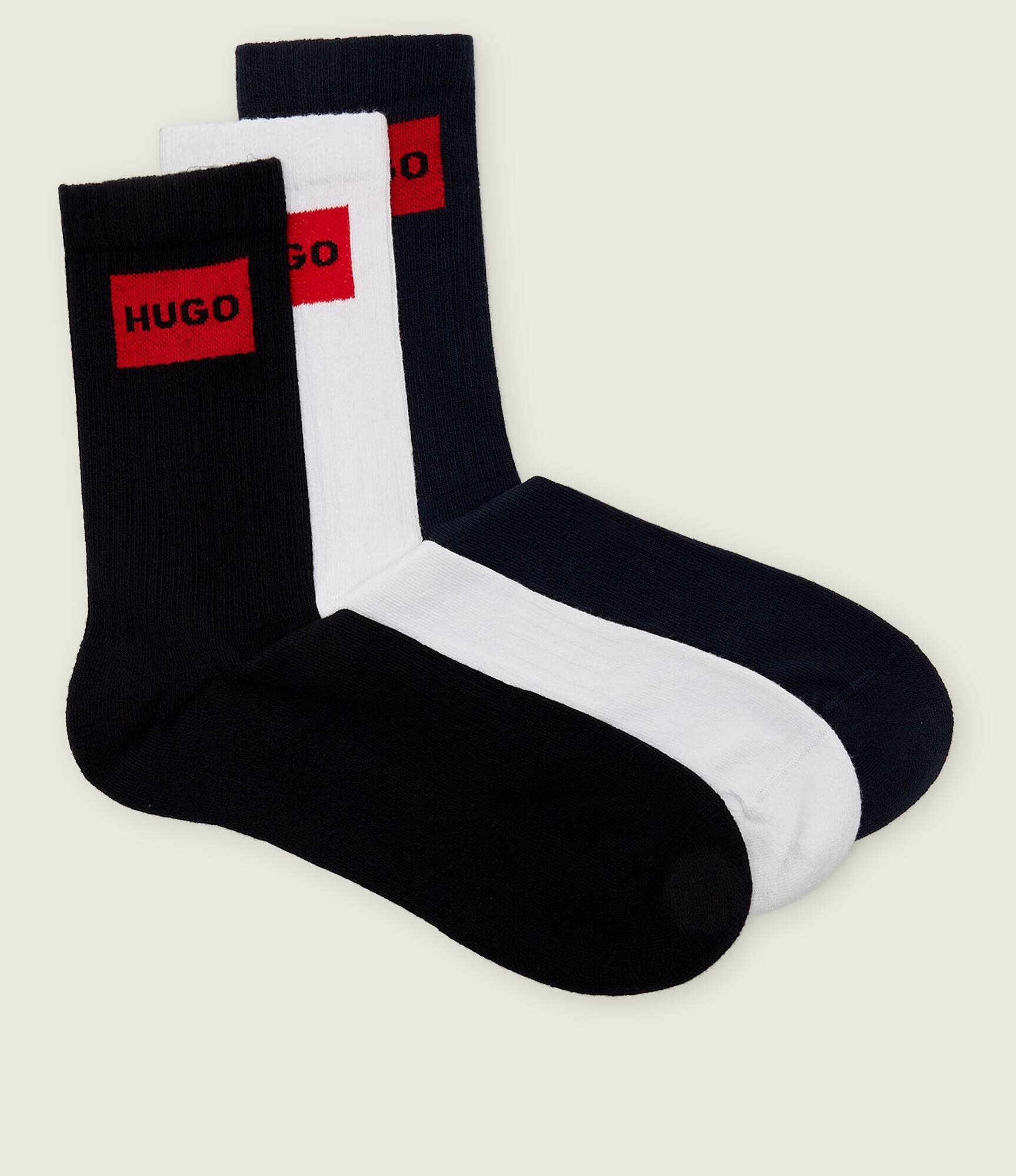 HUGO Șosete 3-pack 3P QS RIB LABEL CC