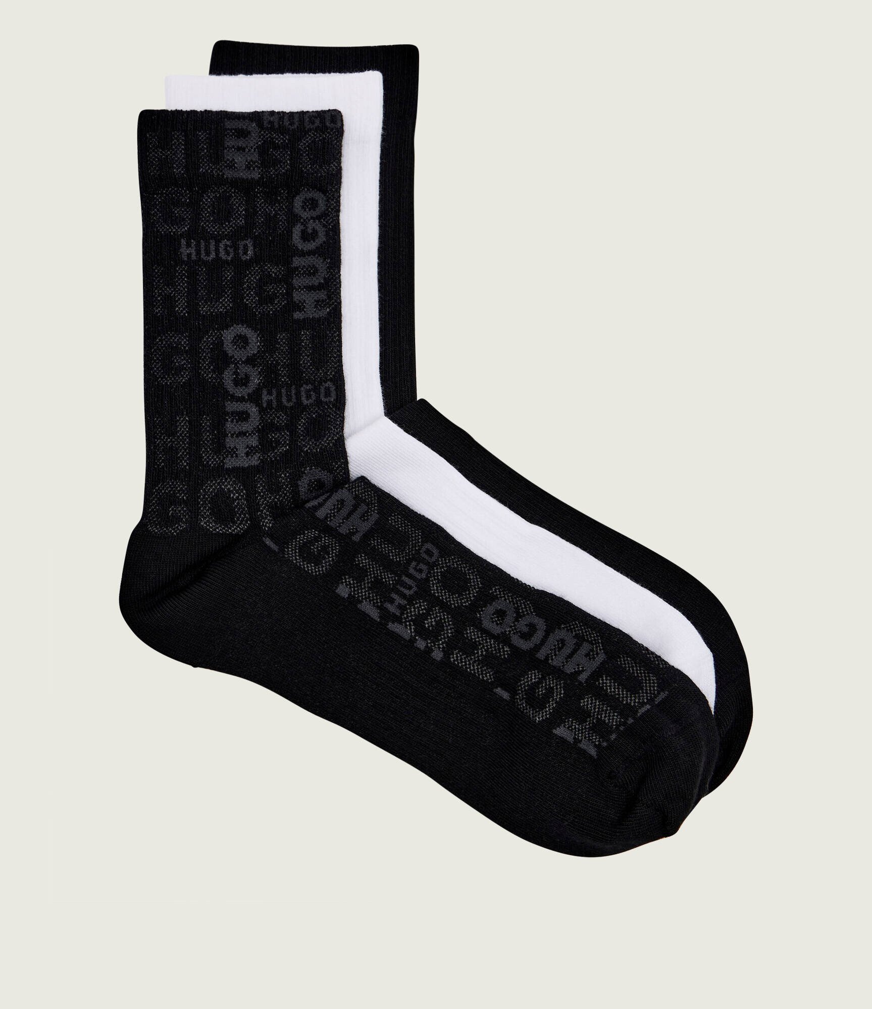 HUGO Șosete 3-pack QS LOGO PIQUET CC