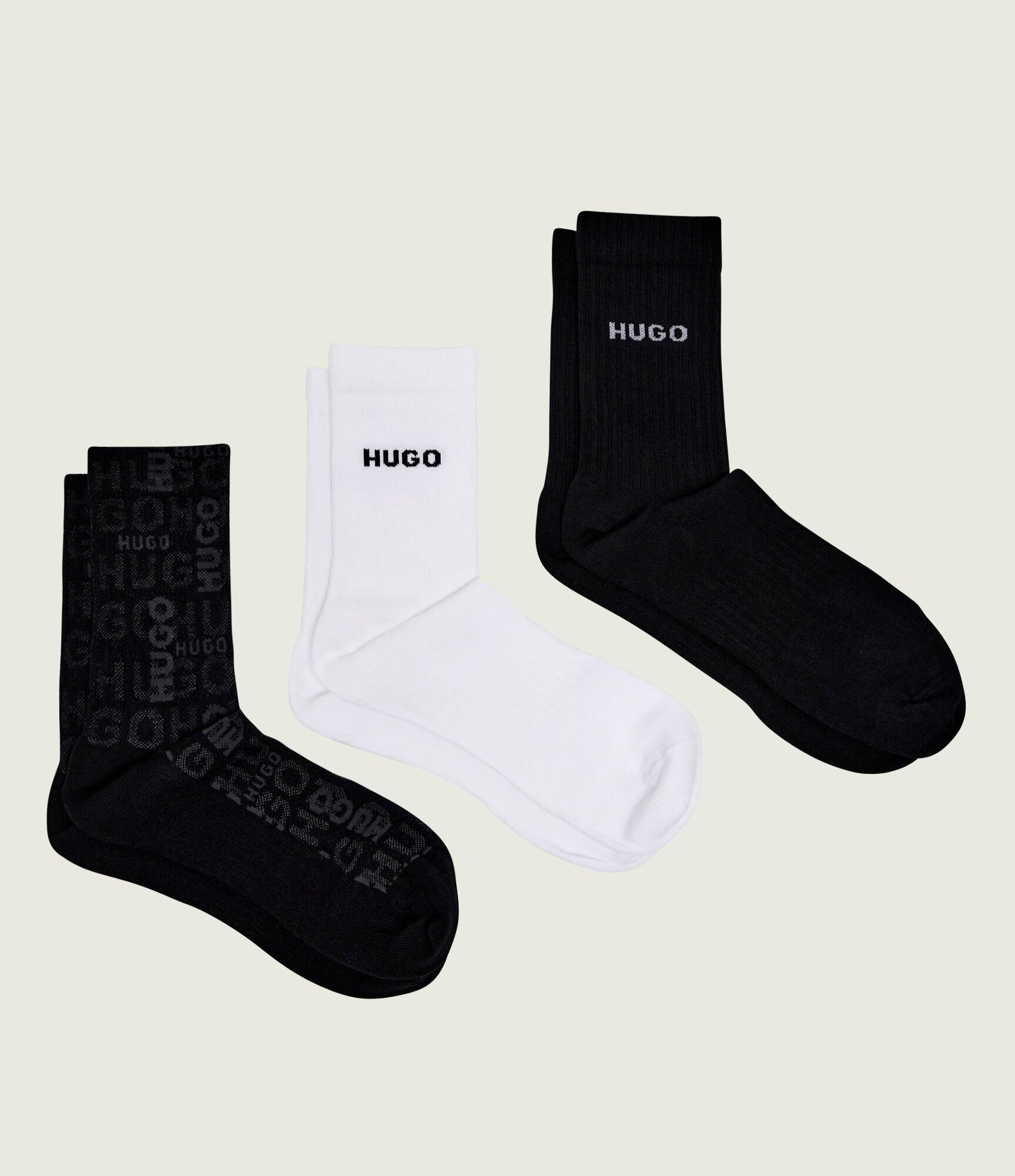 HUGO Șosete 3-pack QS LOGO PIQUET CC