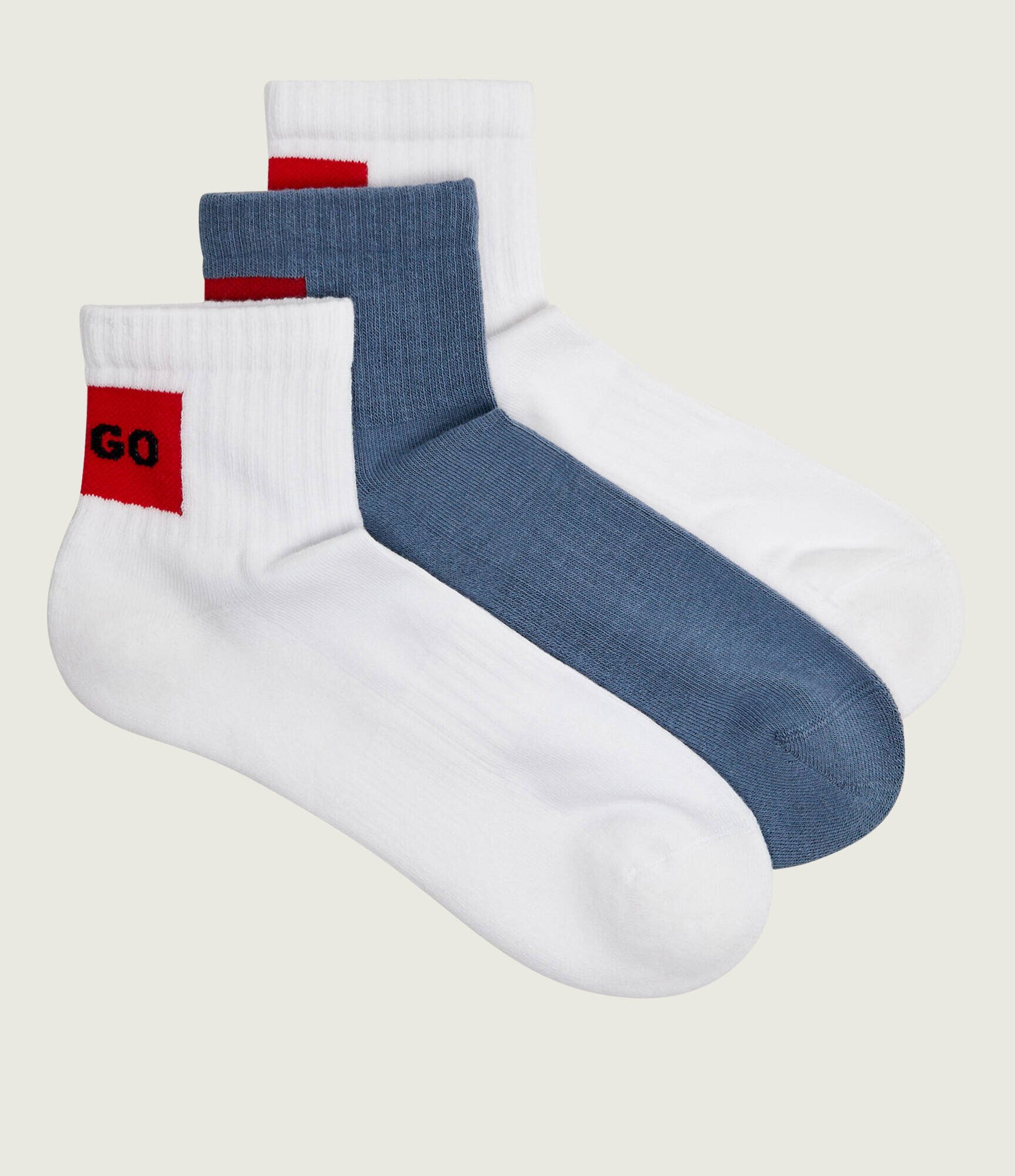 HUGO Șosete 3-pack RIB LABEL