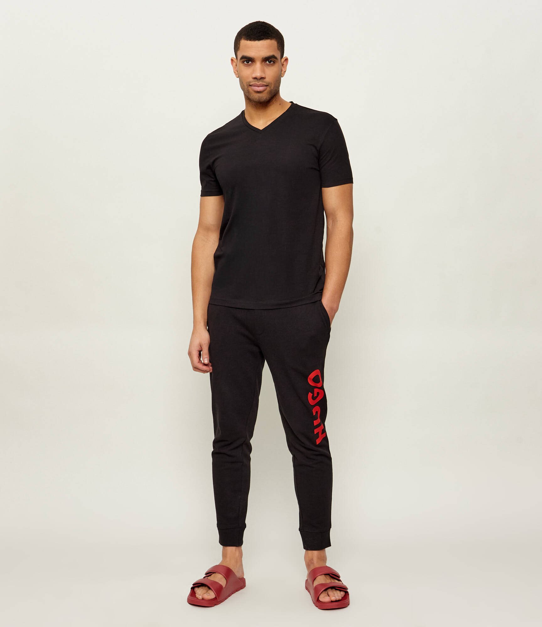 HUGO Tricou 2-pack -V | Slim Fit