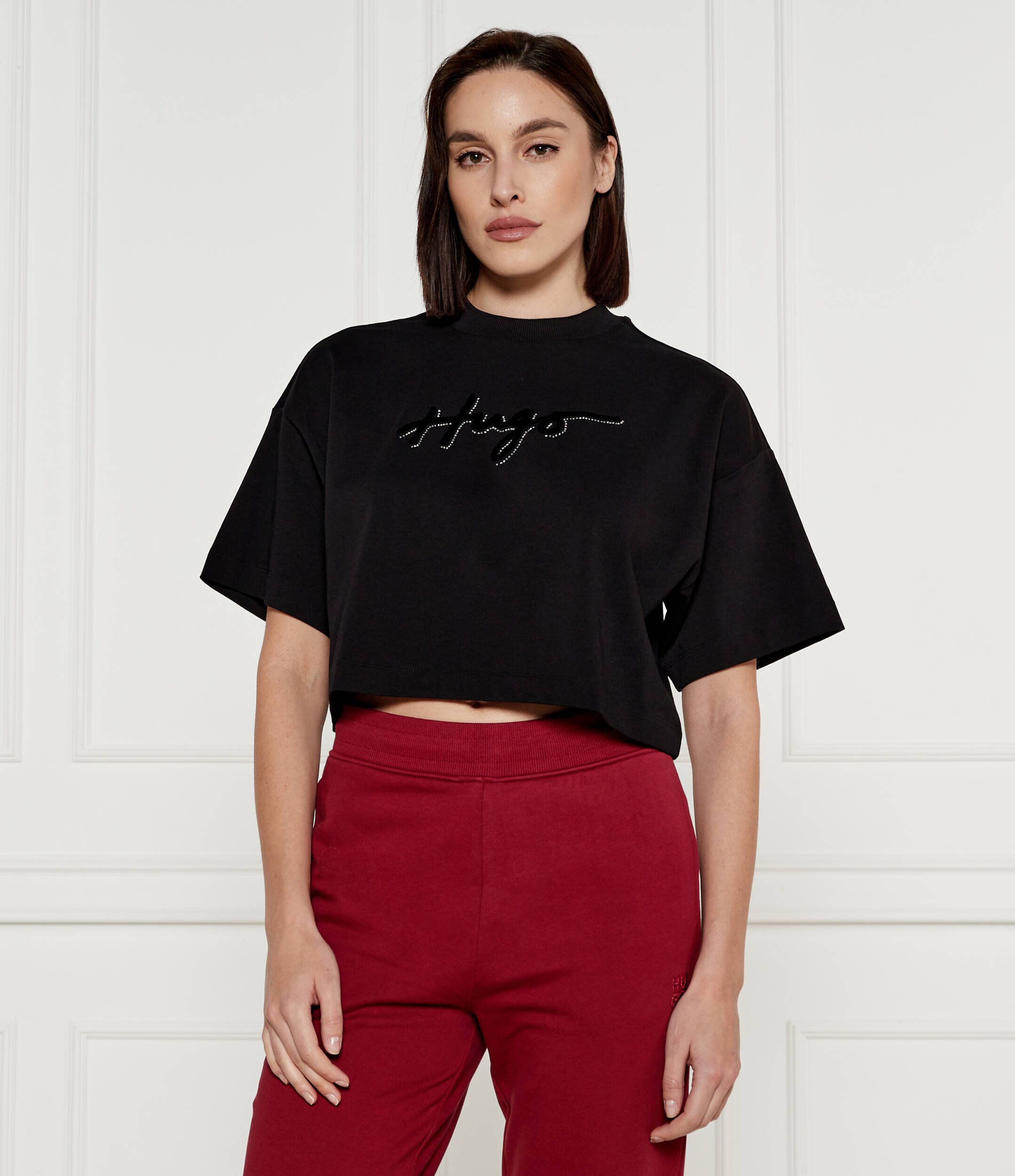 HUGO Tricou | Cropped Fit