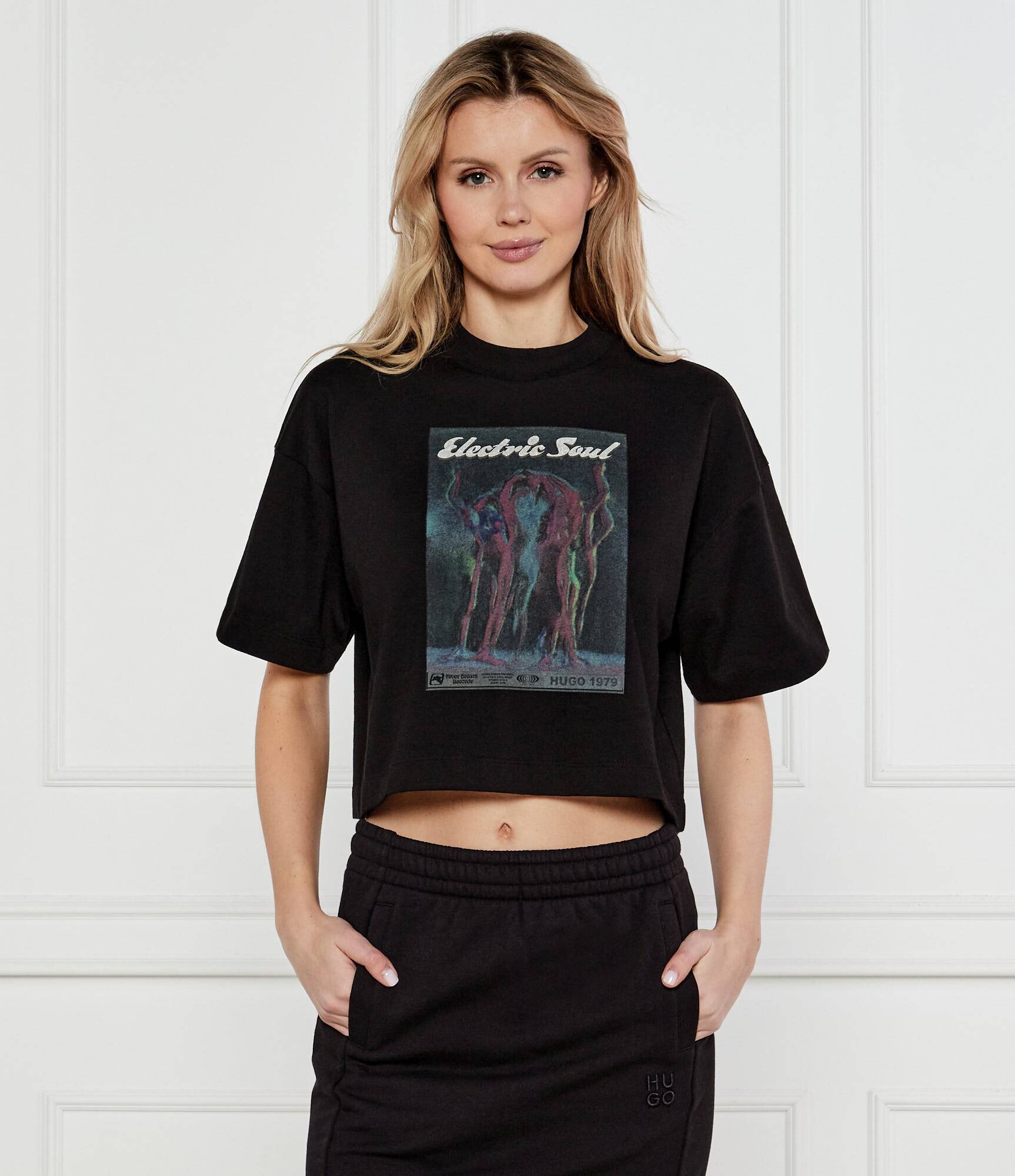 HUGO Tricou | Cropped Fit