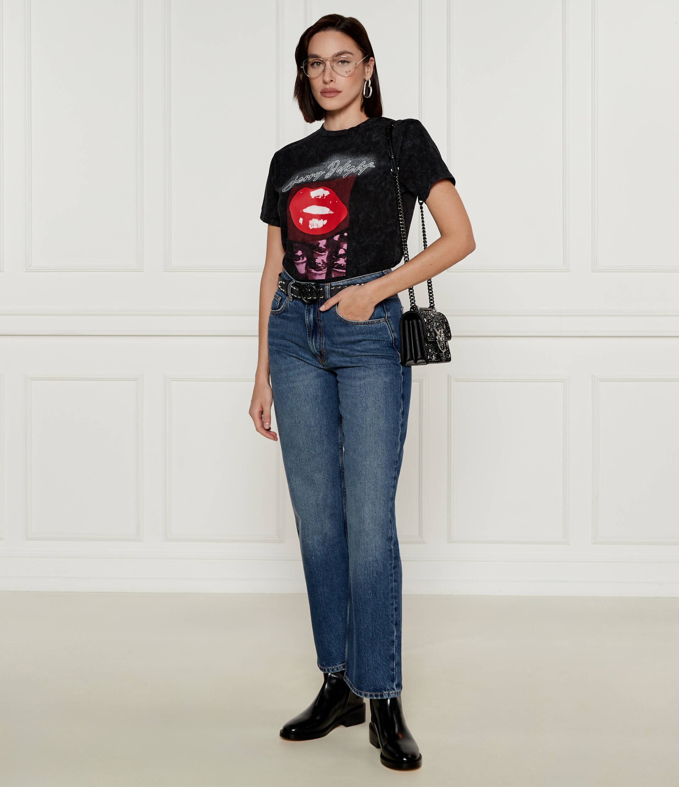 HUGO Tricou Damacia_2 | Regular Fit