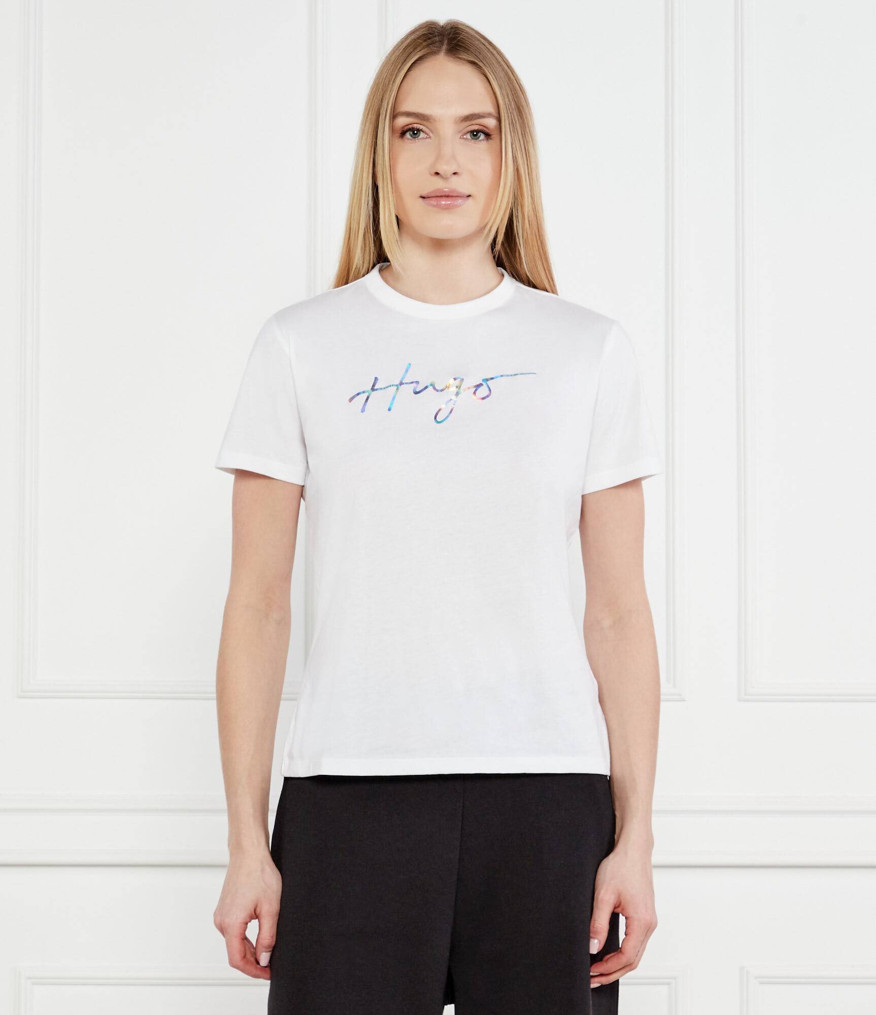 HUGO Tricou Damacia_3 | Regular Fit