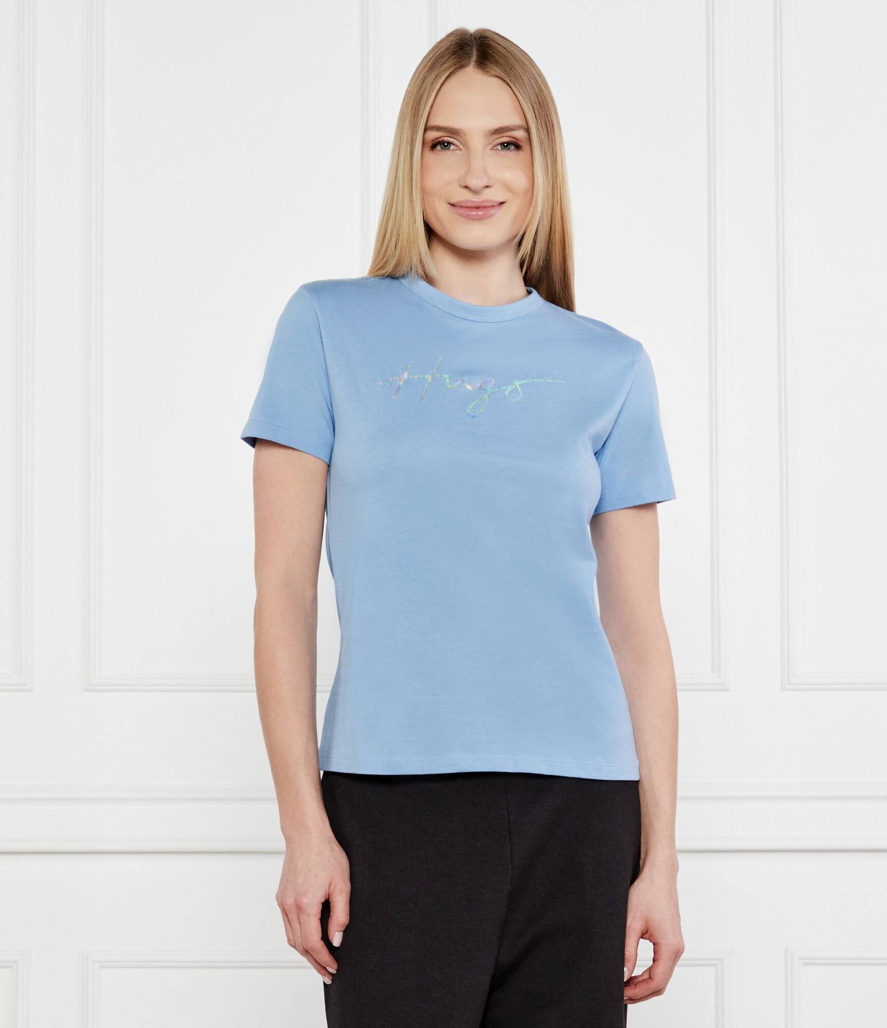 HUGO Tricou Damacia_3 | Regular Fit