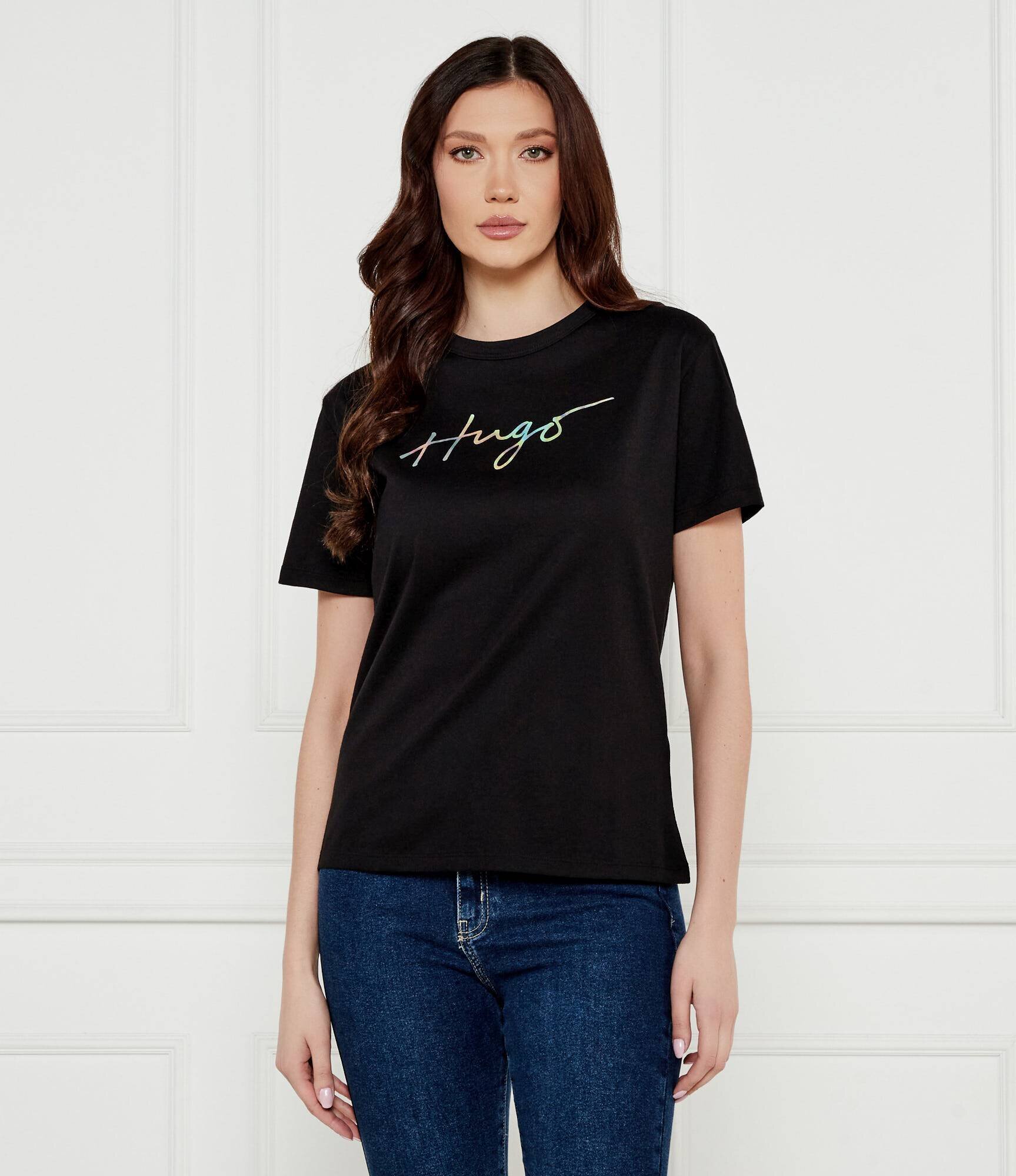 HUGO Tricou Damacia_3 | Regular Fit