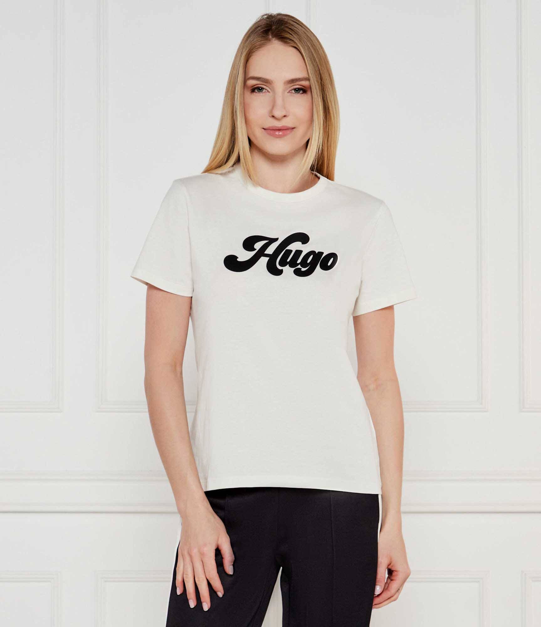 HUGO Tricou Damacia_4 | Regular Fit