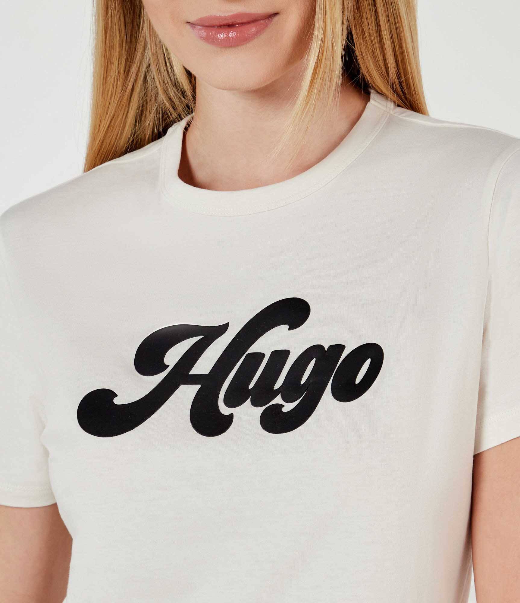 HUGO Tricou Damacia_4 | Regular Fit