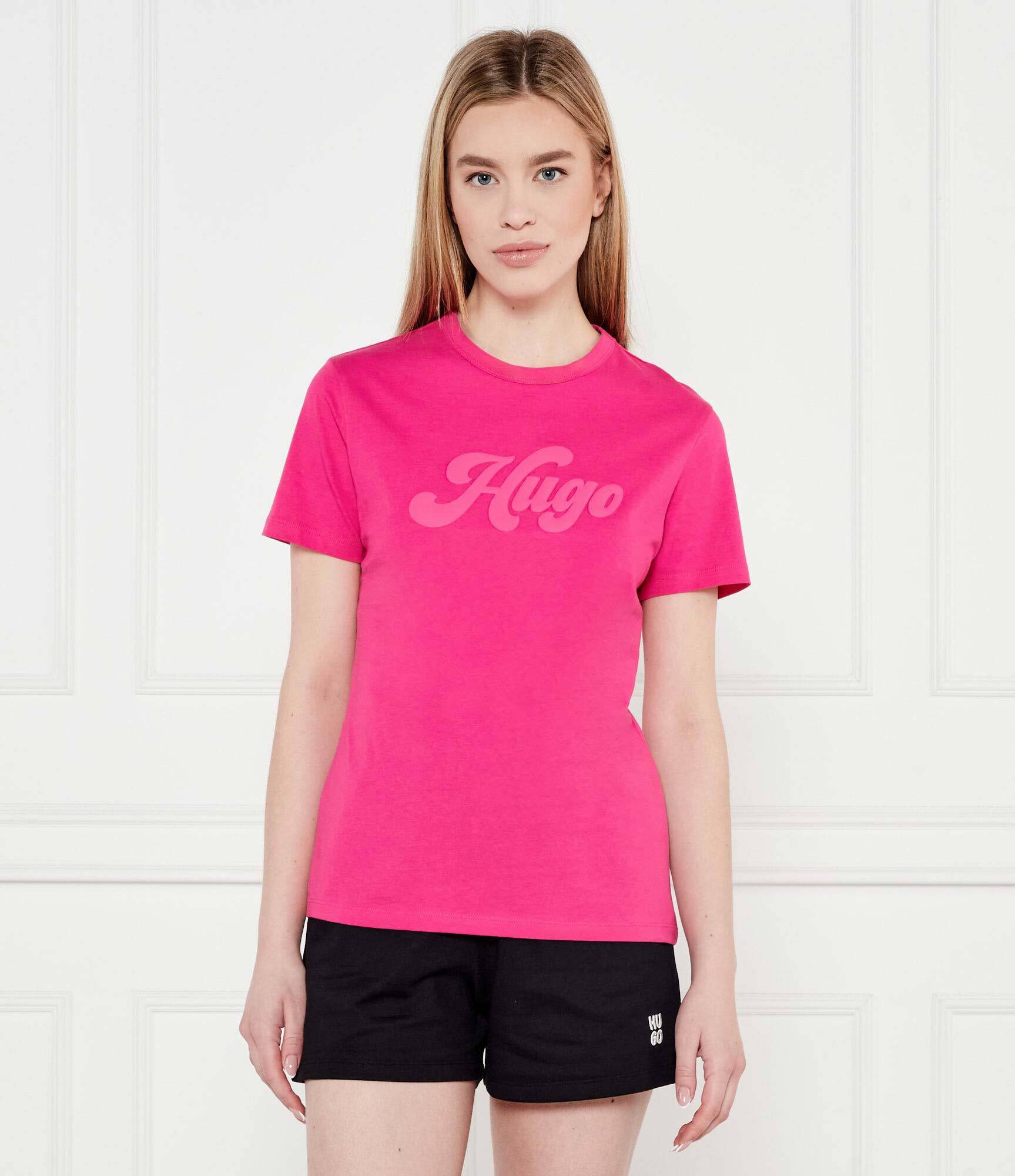 HUGO Tricou Damacia_4 | Regular Fit