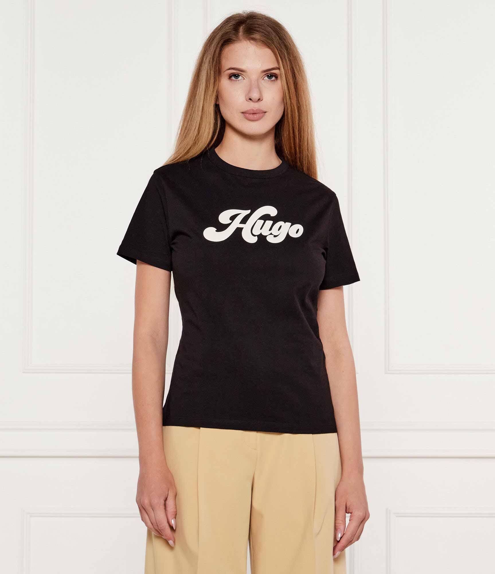 HUGO Tricou Damacia_4 | Regular Fit