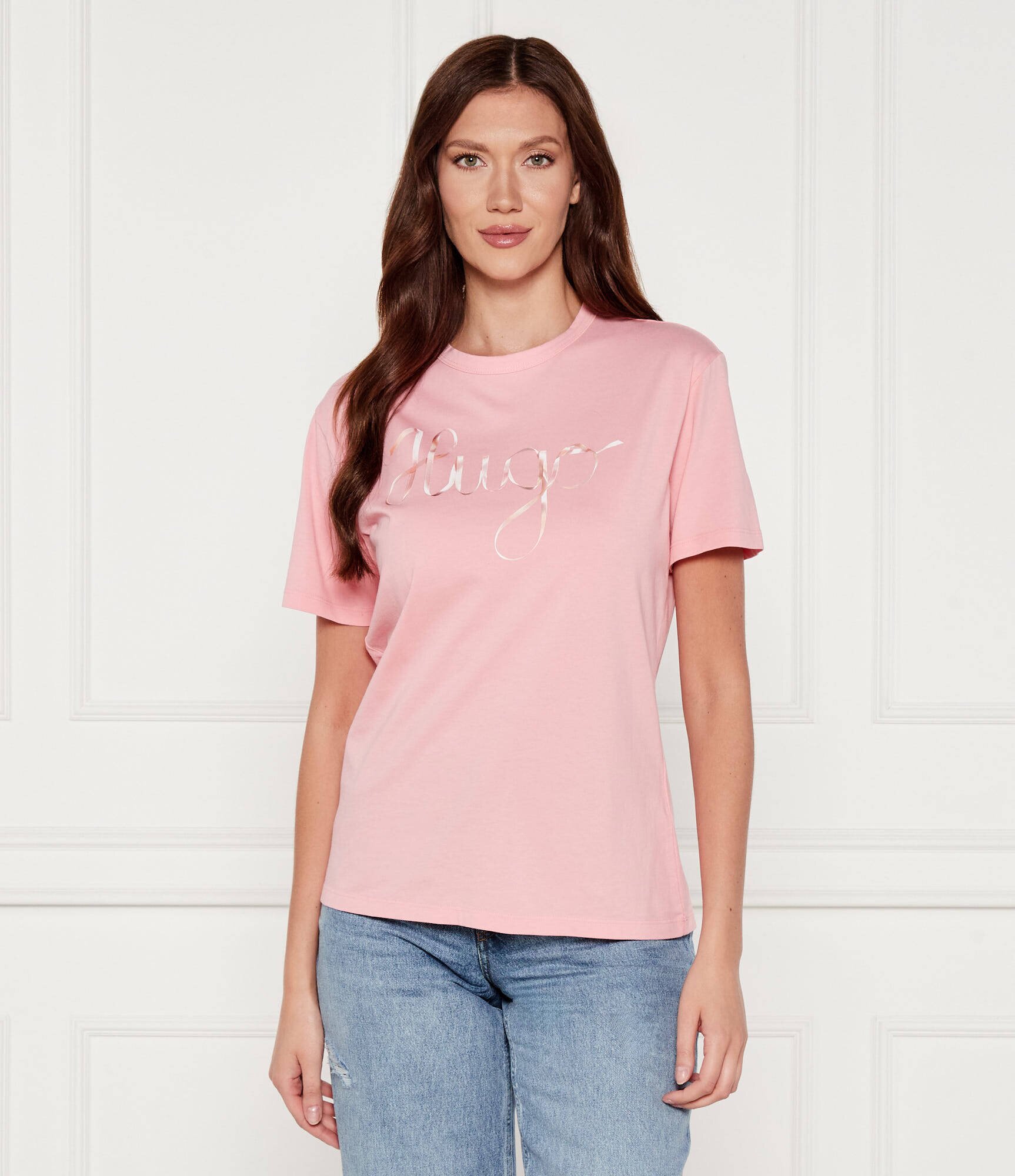 HUGO Tricou Damacia_5 | Regular Fit