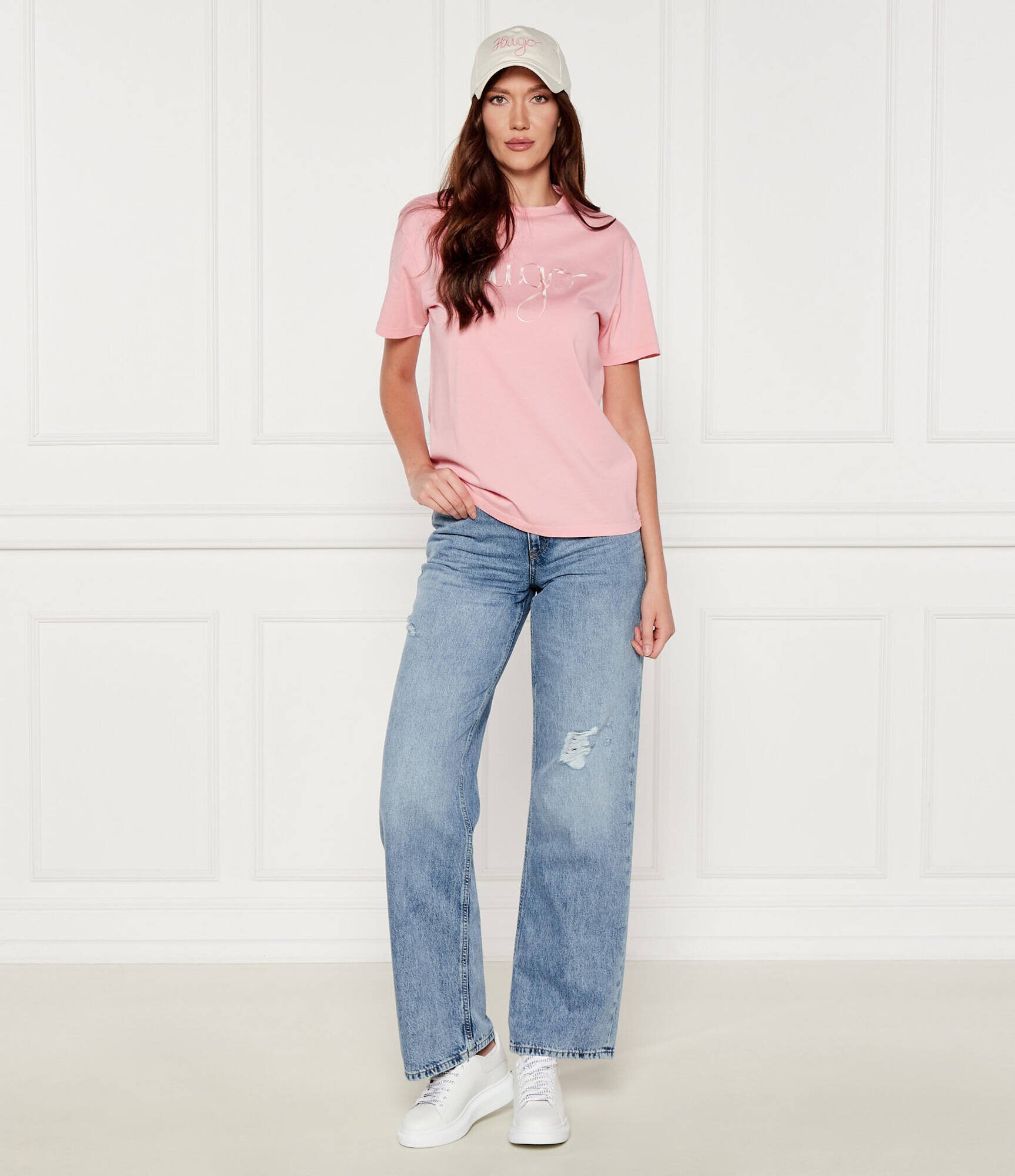 HUGO Tricou Damacia_5 | Regular Fit