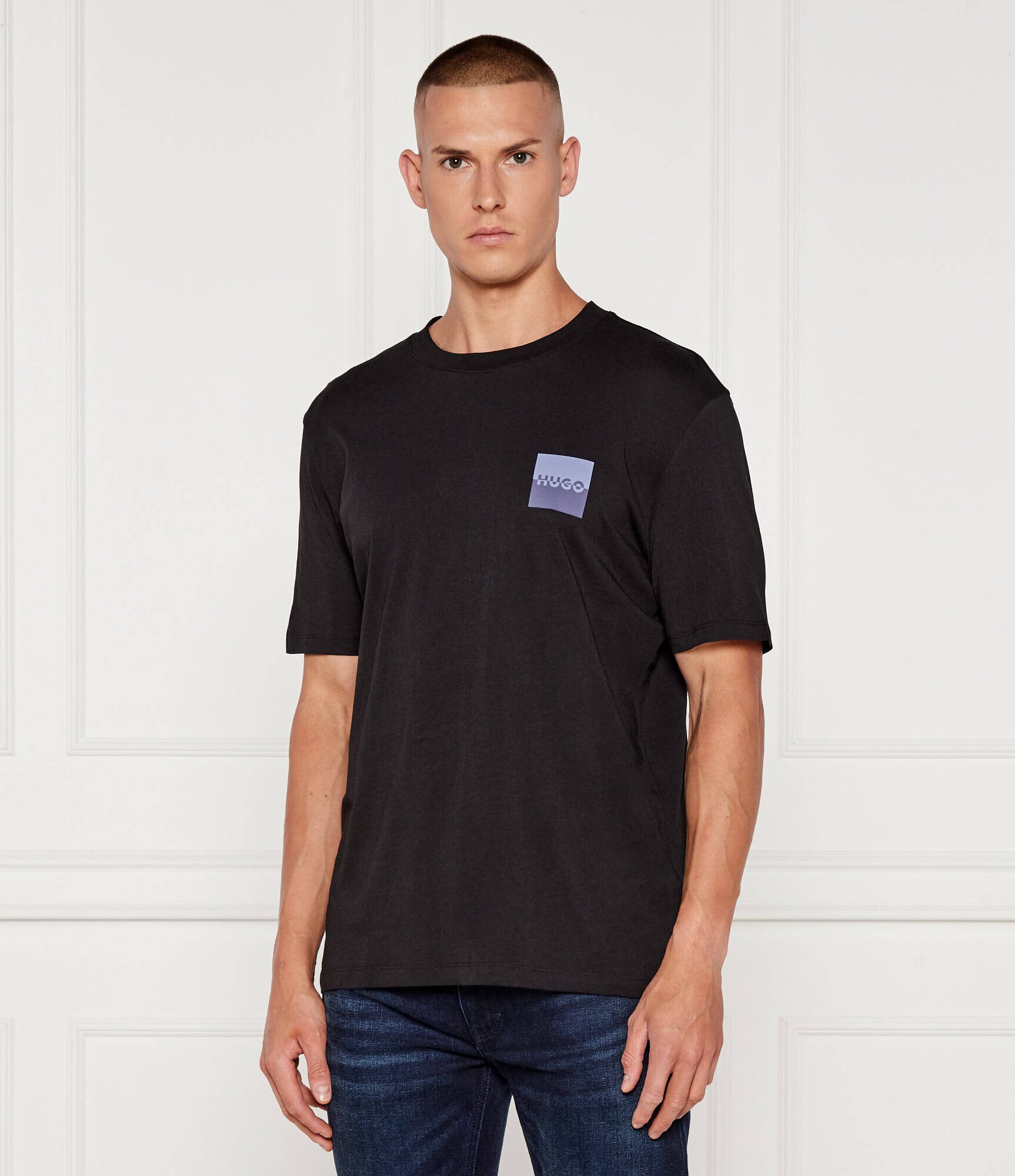 HUGO Tricou Dapusi | Regular Fit
