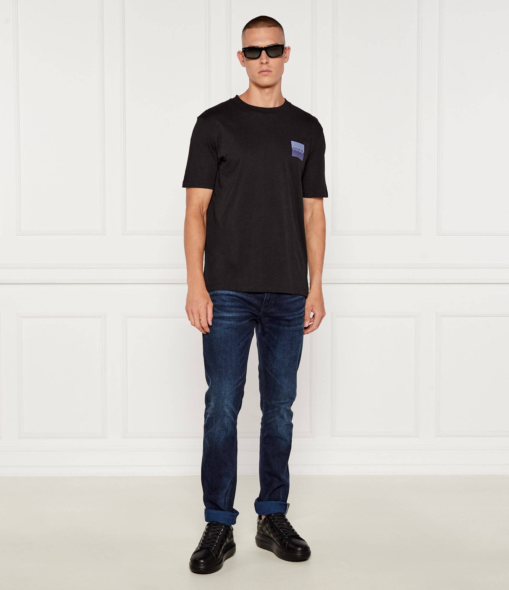 HUGO Tricou Dapusi | Regular Fit