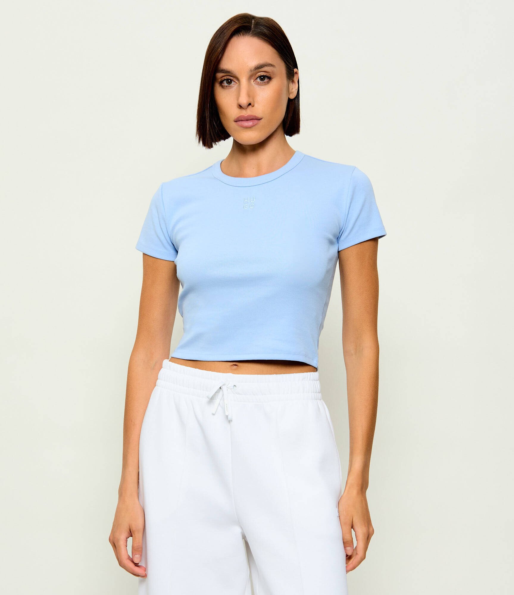HUGO Tricou Delanor | Cropped Fit