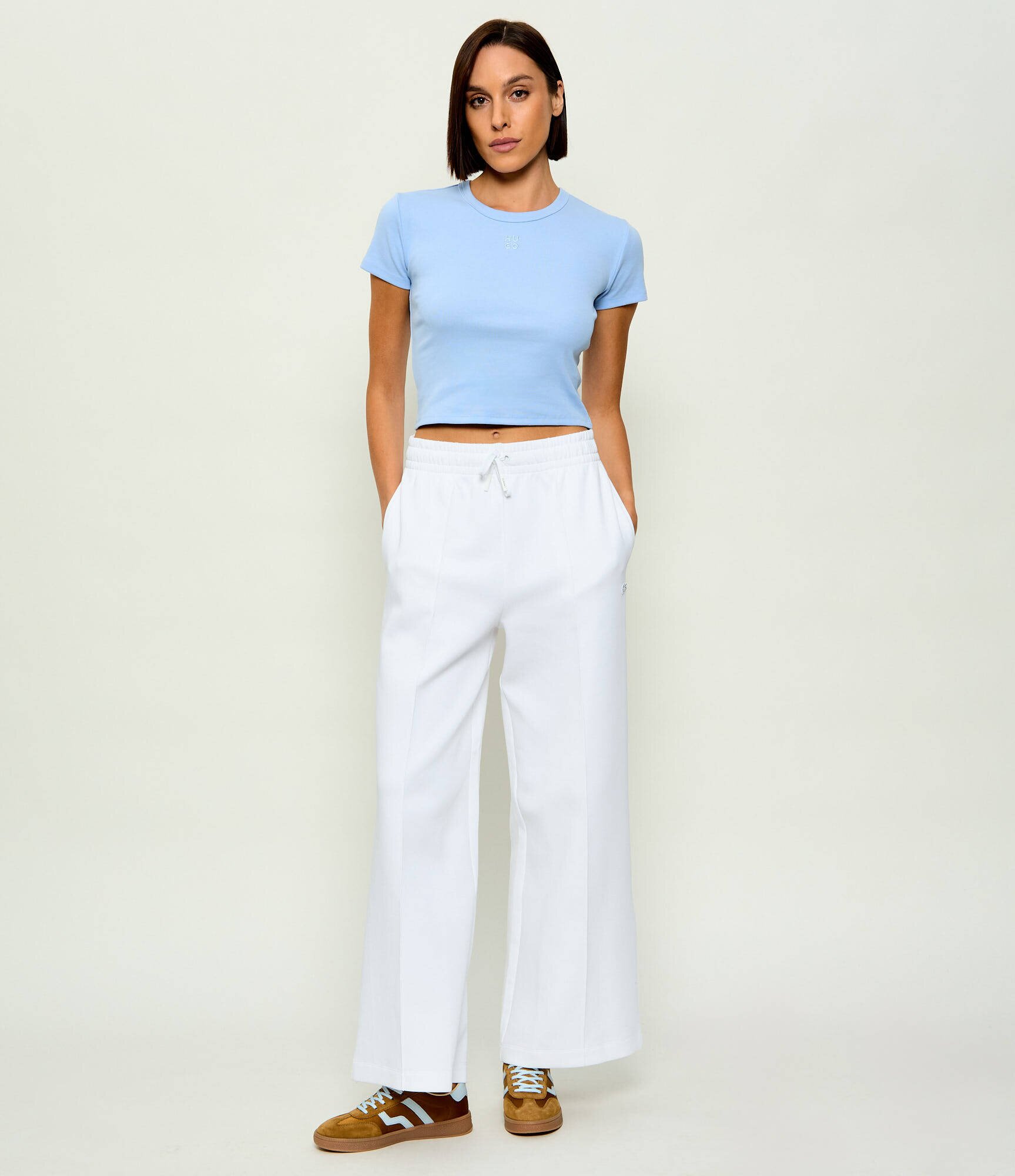HUGO Tricou Delanor | Cropped Fit