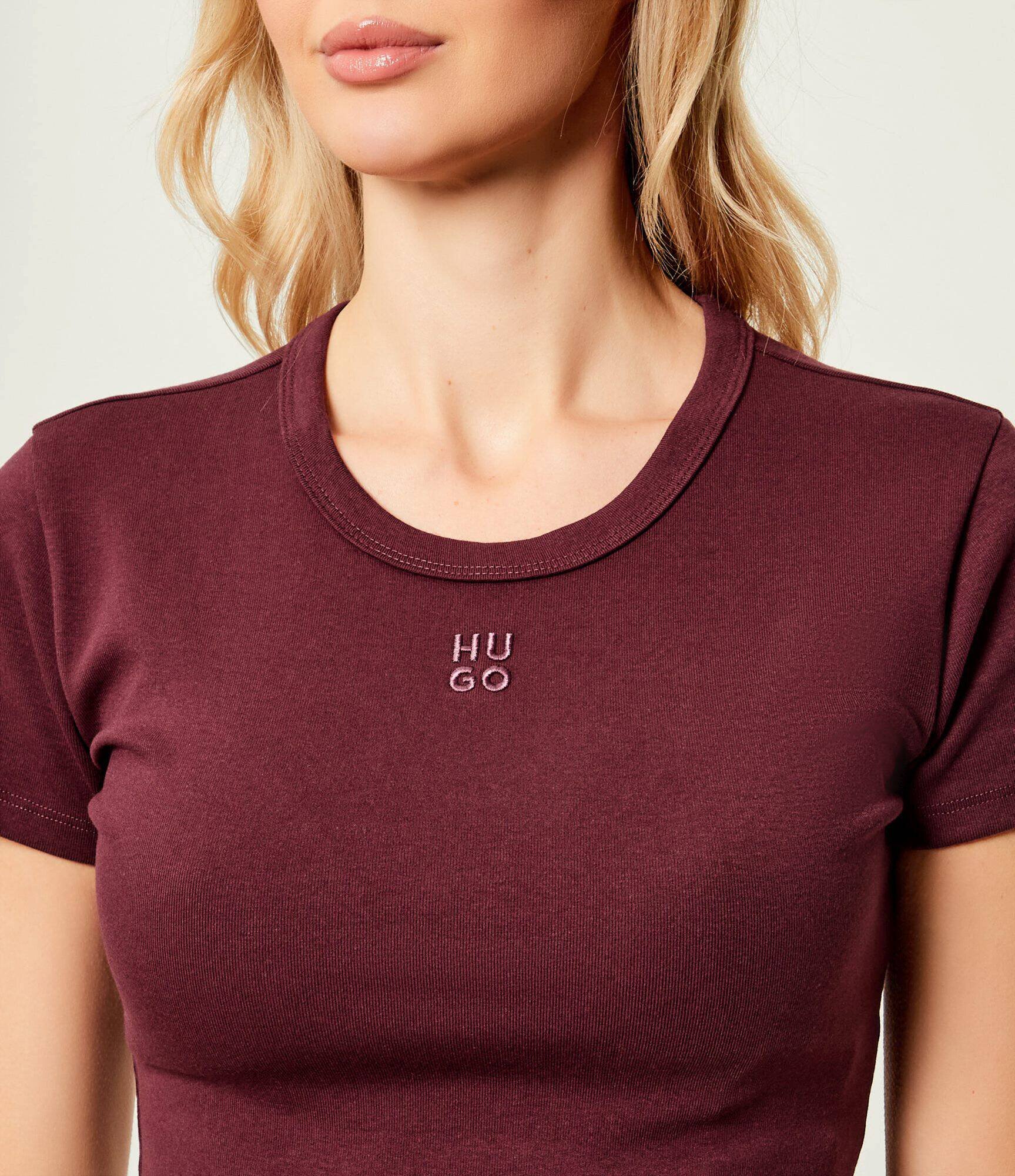 HUGO Tricou Delanor | Cropped Fit