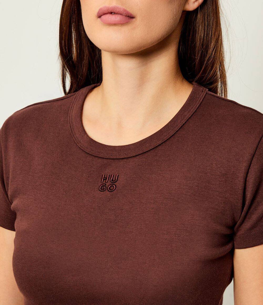 HUGO Tricou Delanor | Cropped Fit