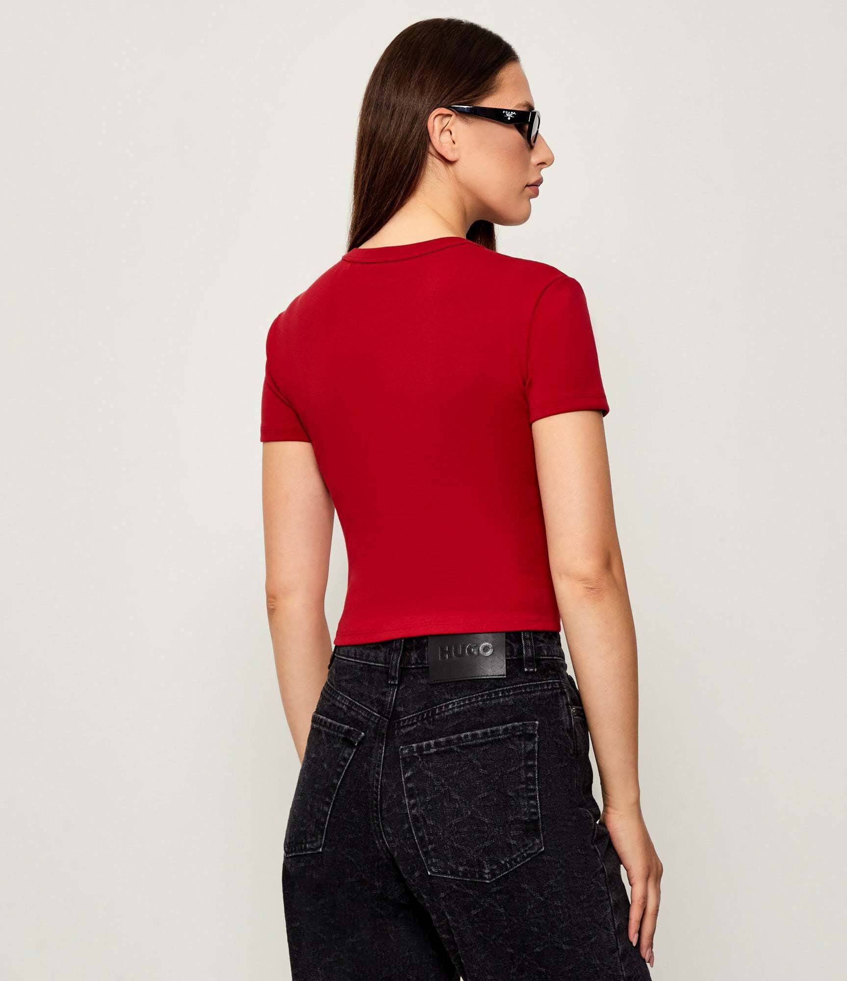 HUGO Tricou Delanor | Cropped Fit
