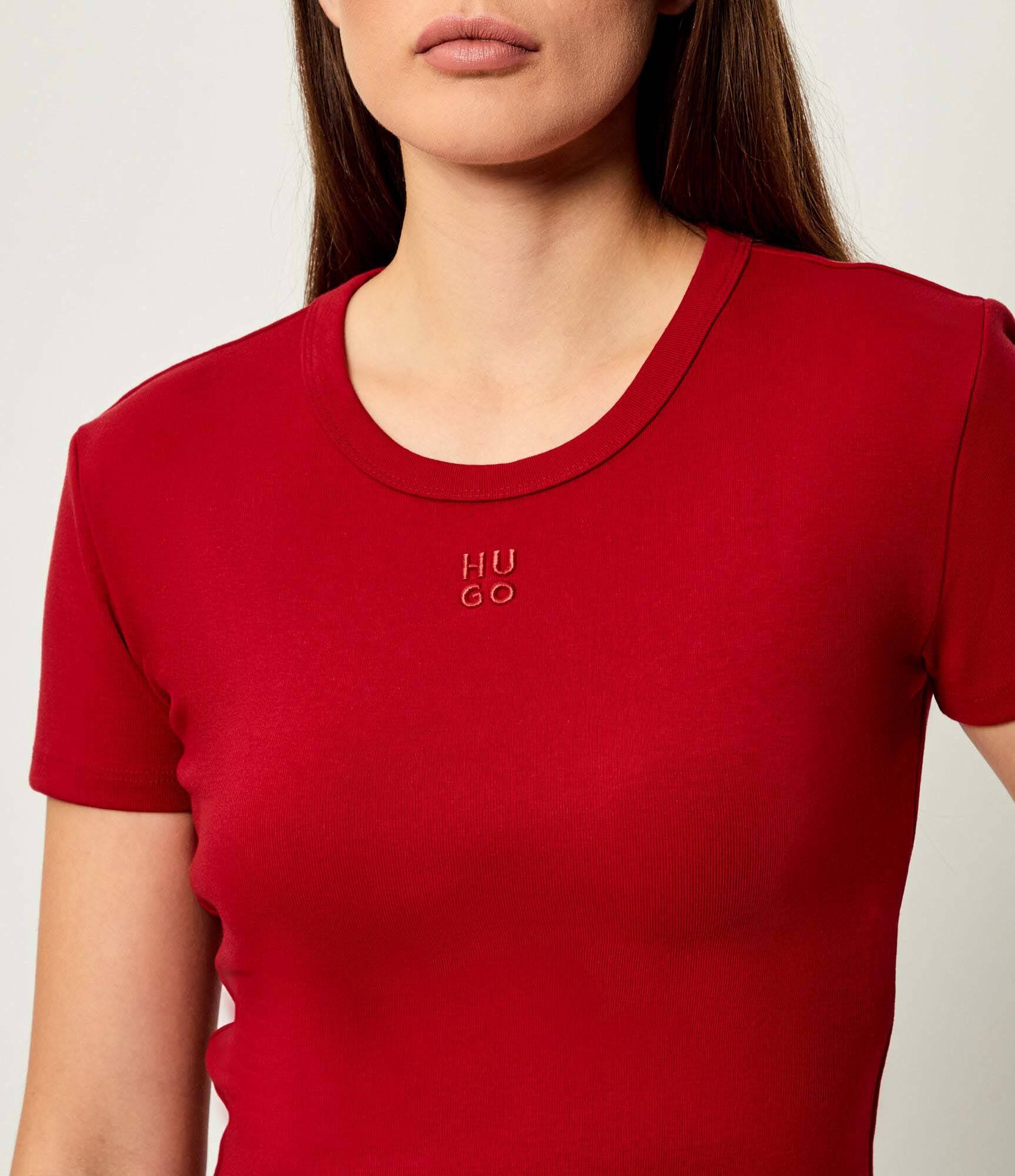 HUGO Tricou Delanor | Cropped Fit