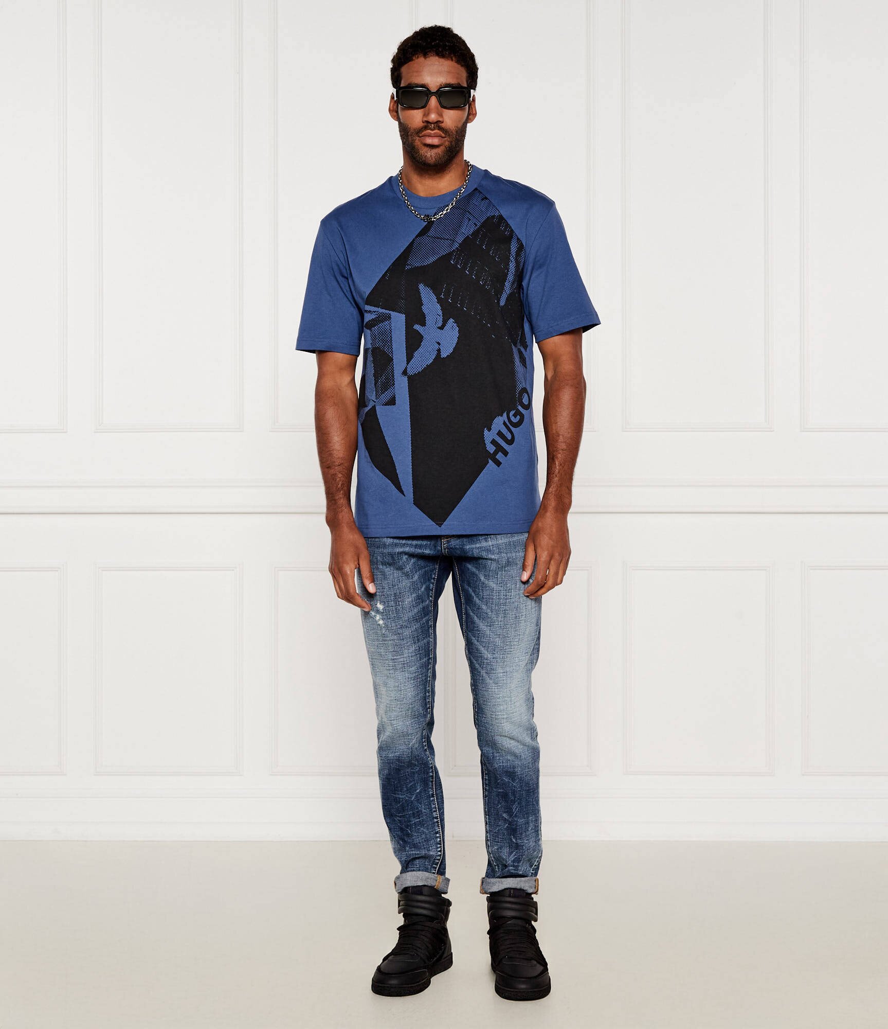 HUGO Tricou Didove | Relaxed fit