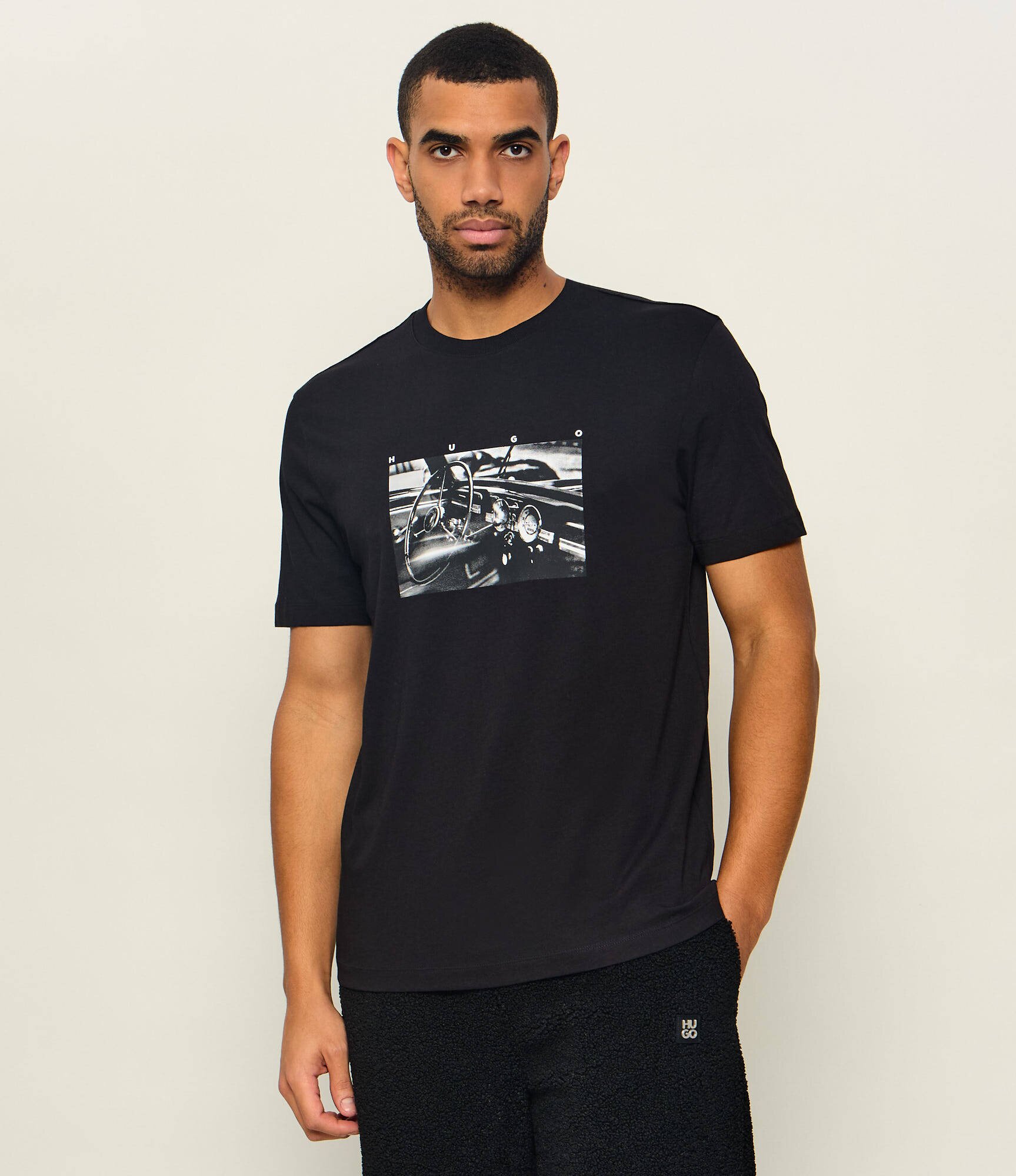HUGO Tricou Dikems | Relaxed fit