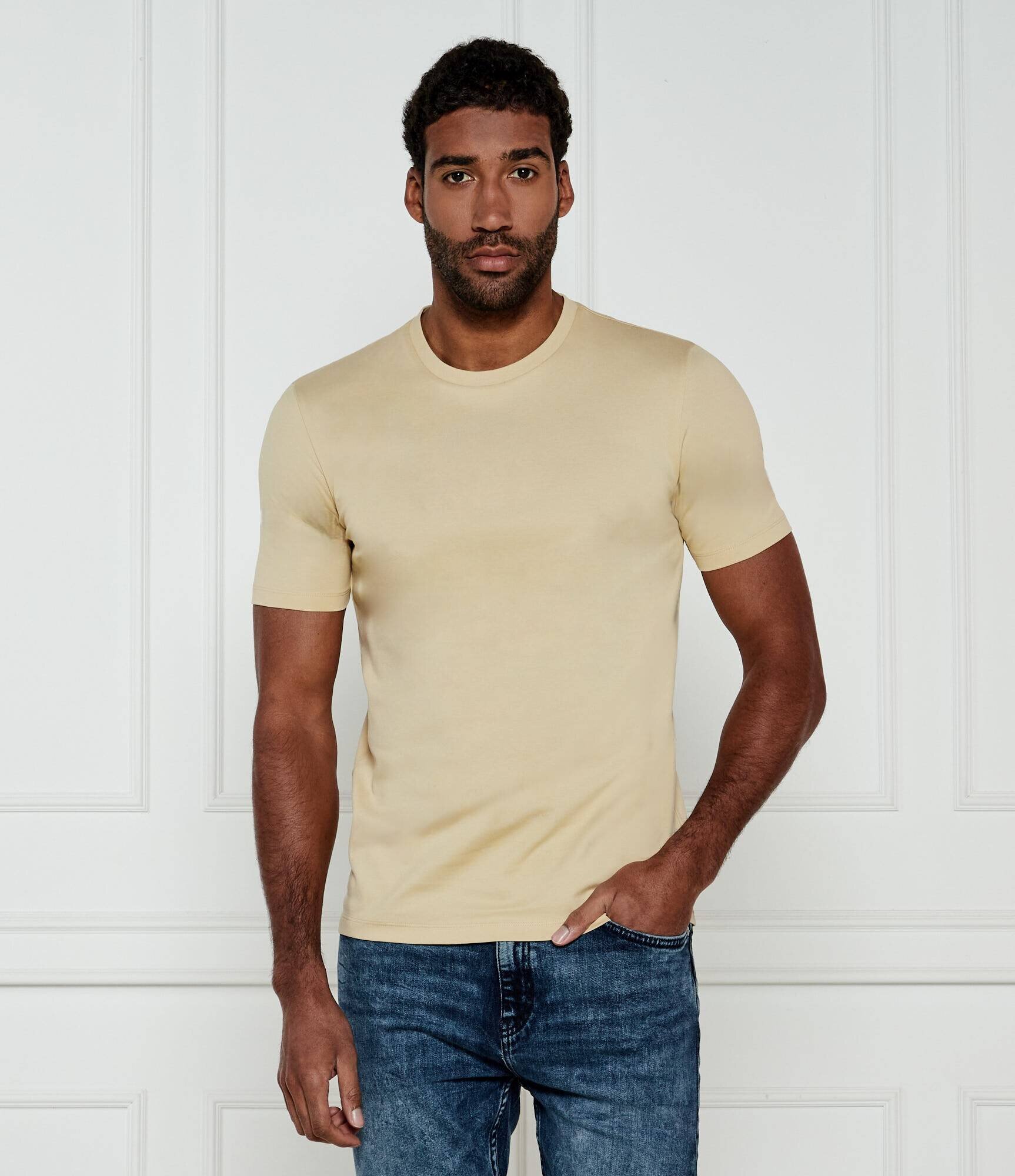 HUGO Tricou Dimerstee | Slim Fit | stretch
