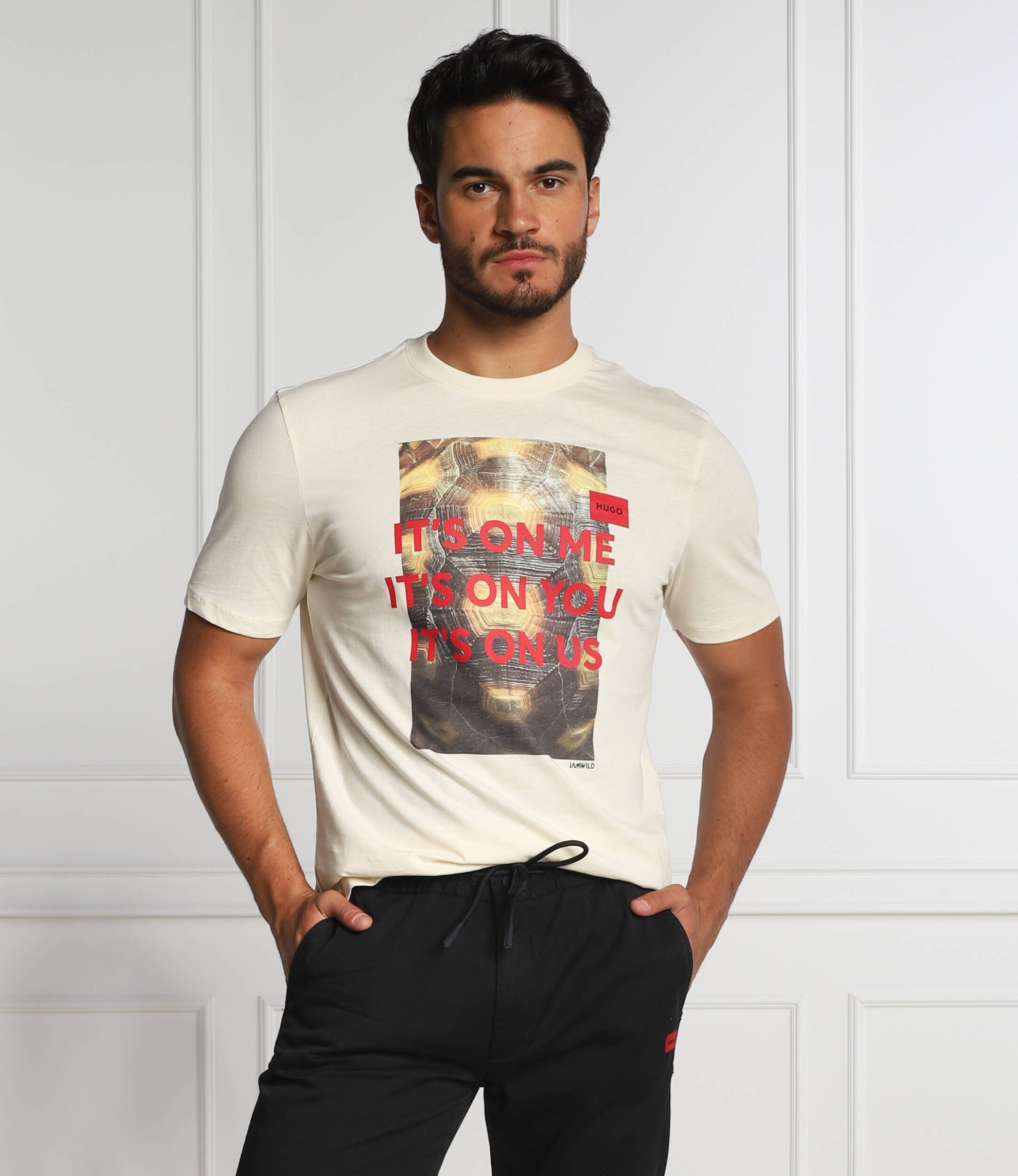 HUGO Tricou Dinseng | Straight fit