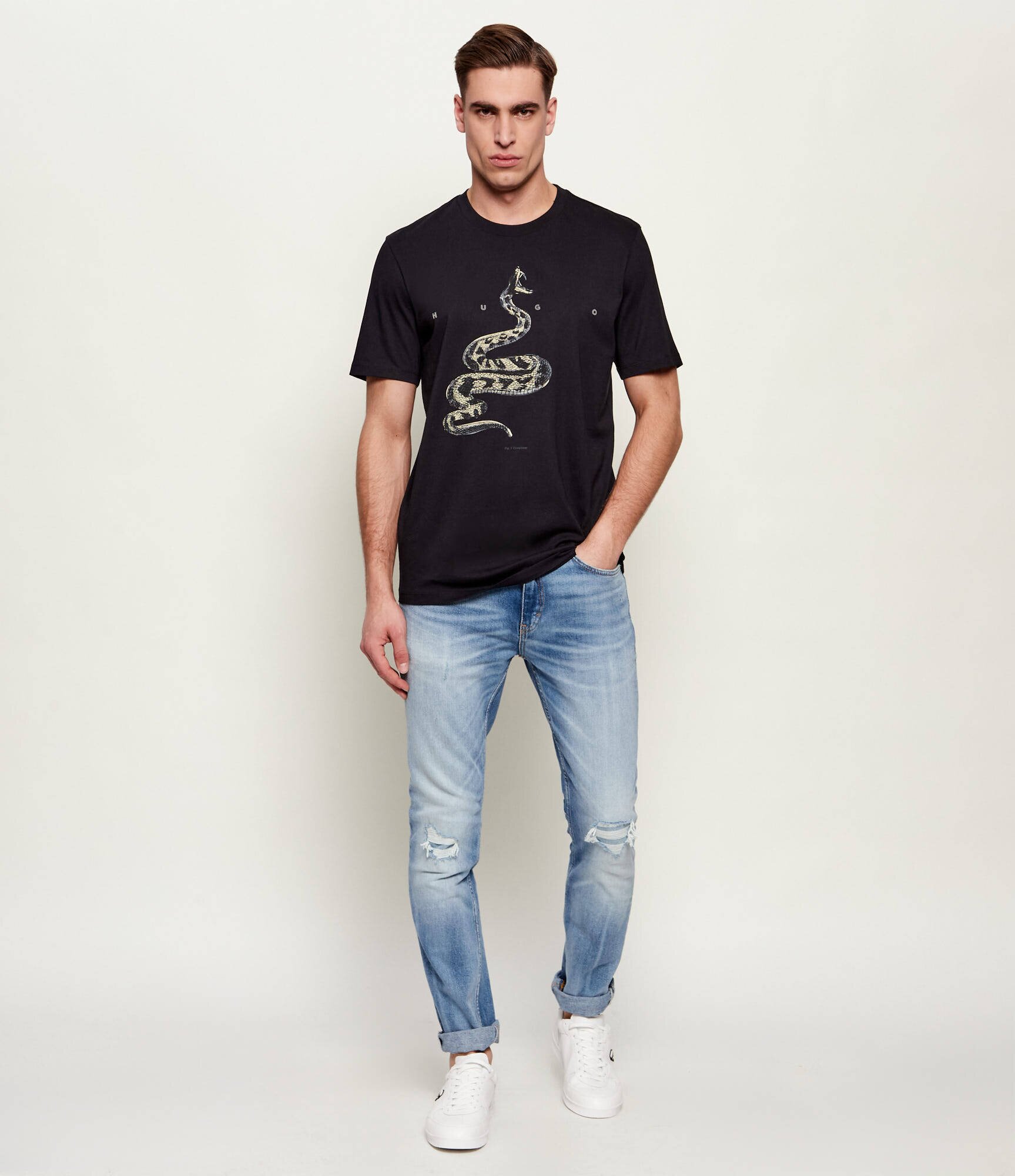 HUGO Tricou Discorb | regular fit