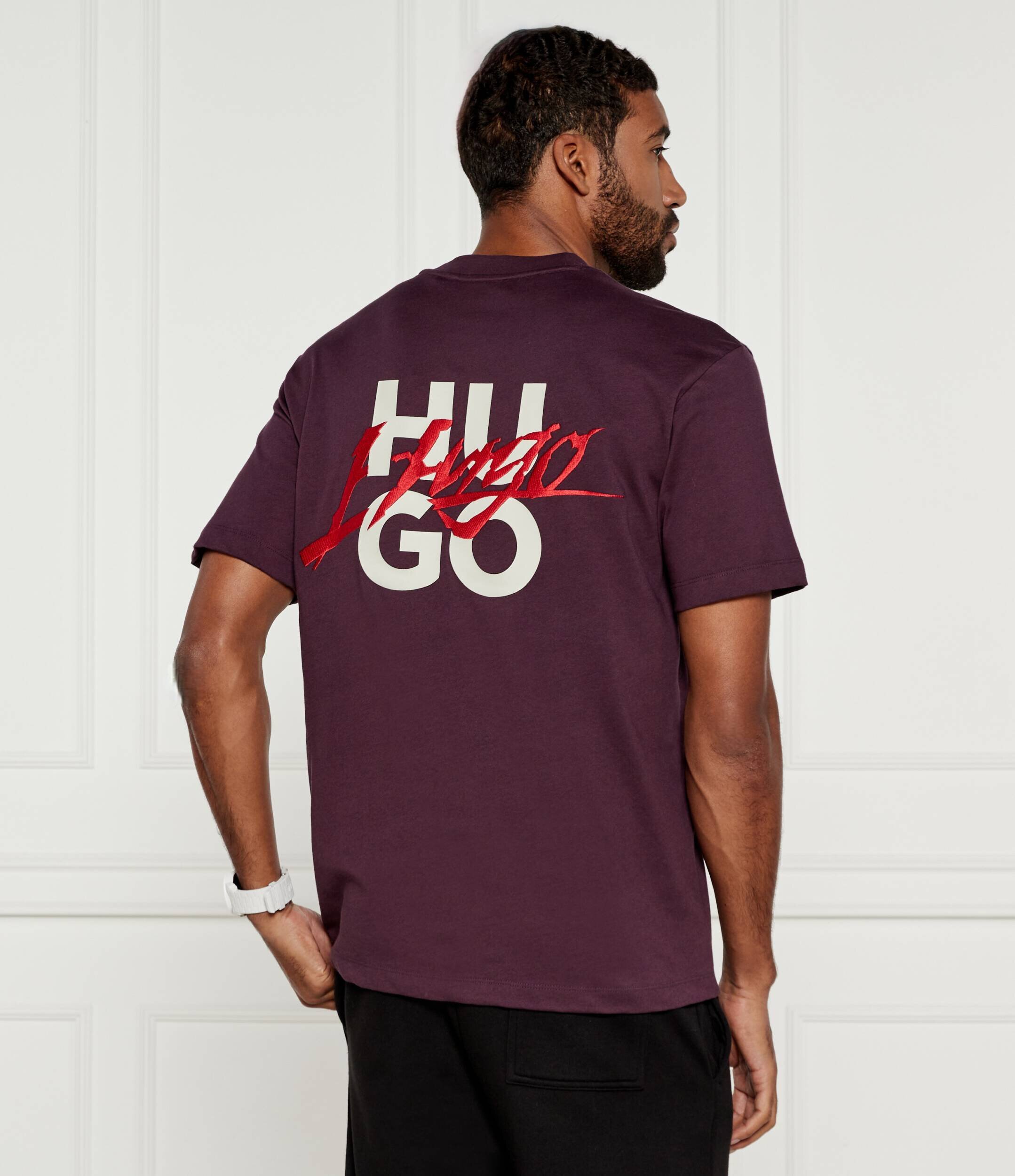 HUGO Tricou Dlogotee | Loose fit