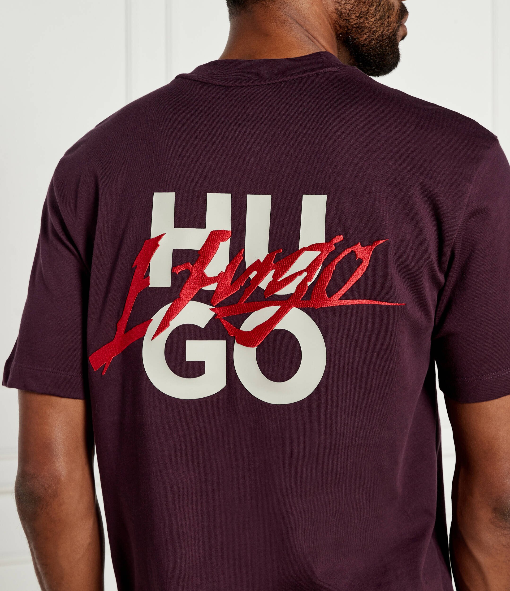 HUGO Tricou Dlogotee | Loose fit