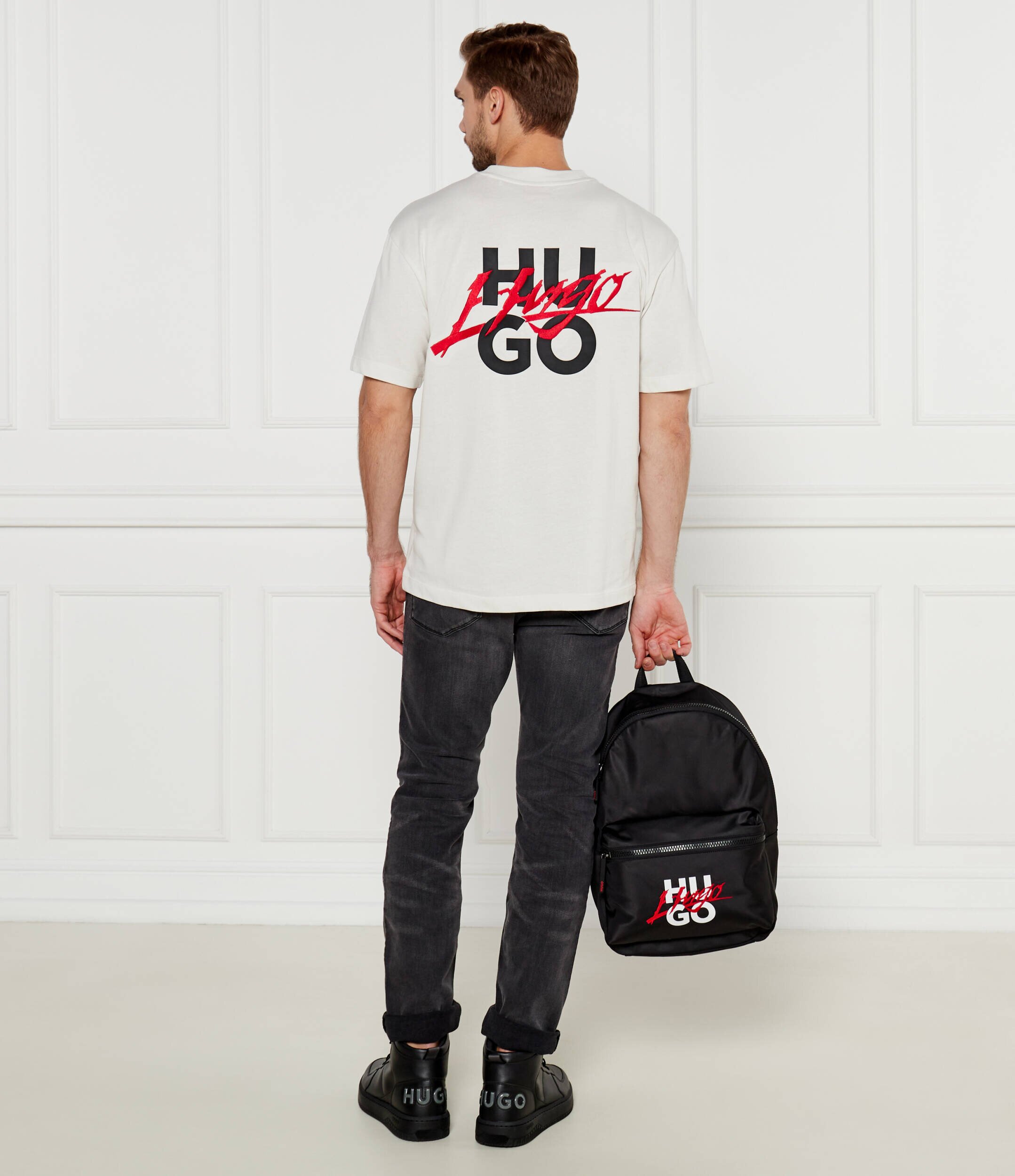 HUGO Tricou Dlogotee | Loose fit