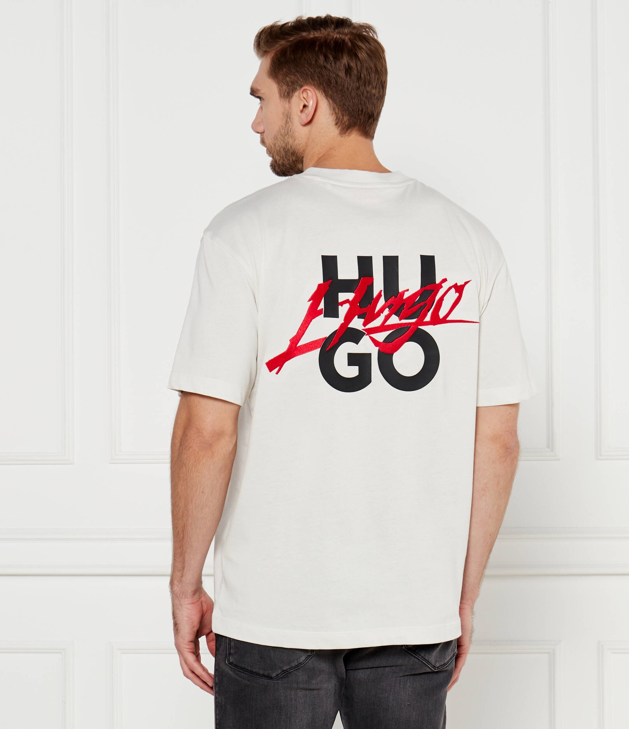 HUGO Tricou Dlogotee | Loose fit