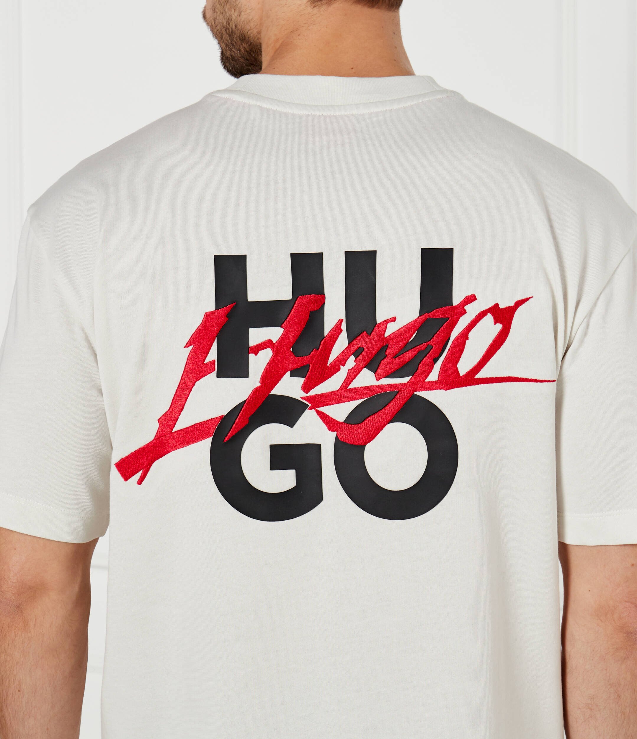 HUGO Tricou Dlogotee | Loose fit