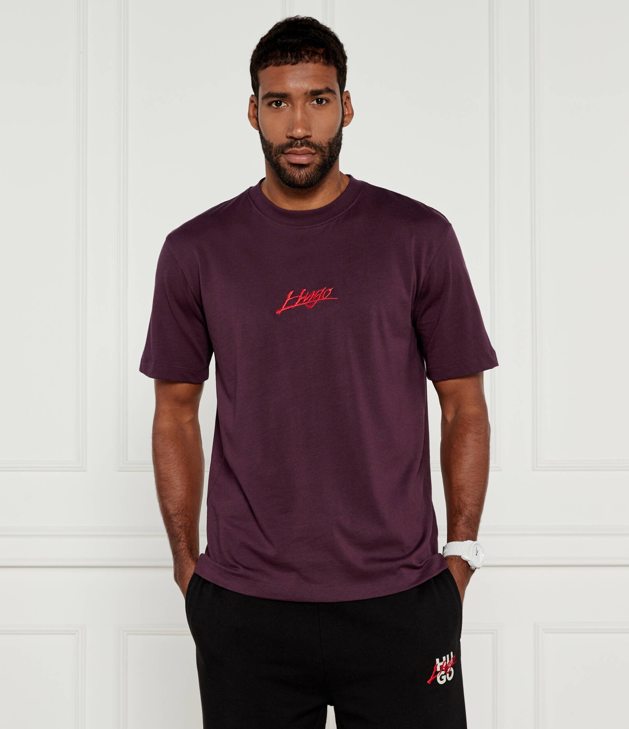 HUGO Tricou Dlogotee | Loose fit