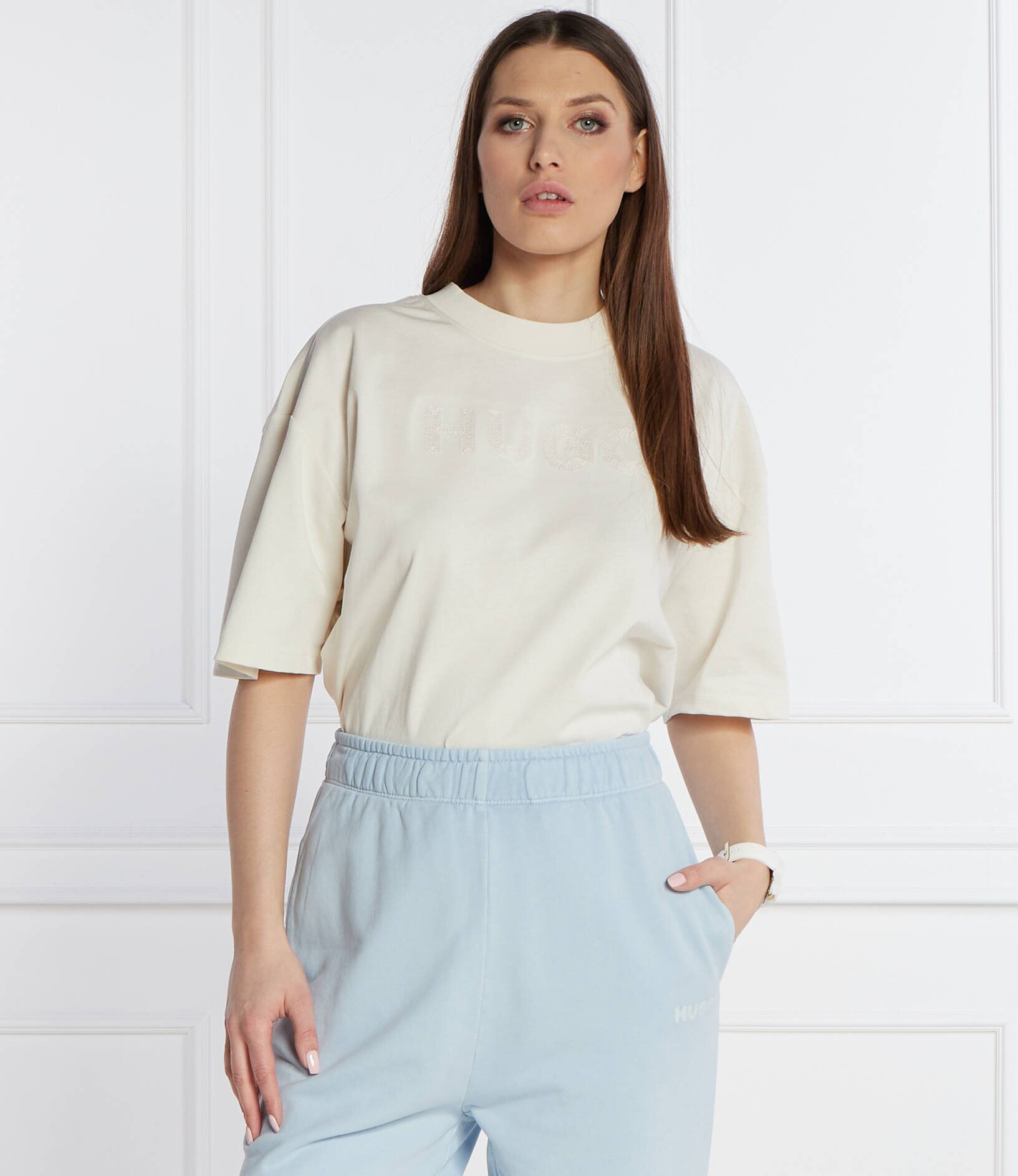 HUGO Tricou Drisela | Oversize fit