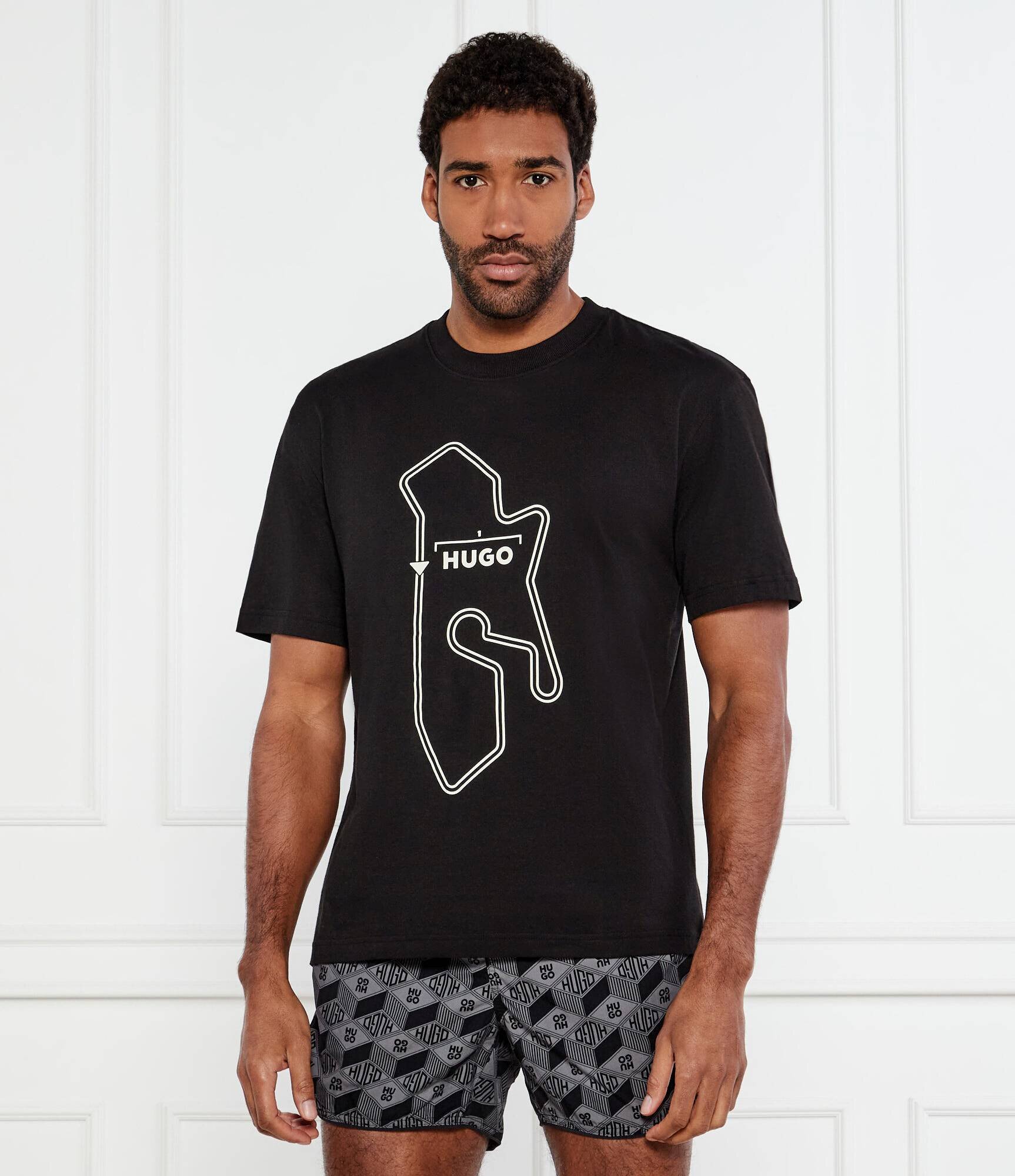 HUGO Tricou Droad | Loose fit