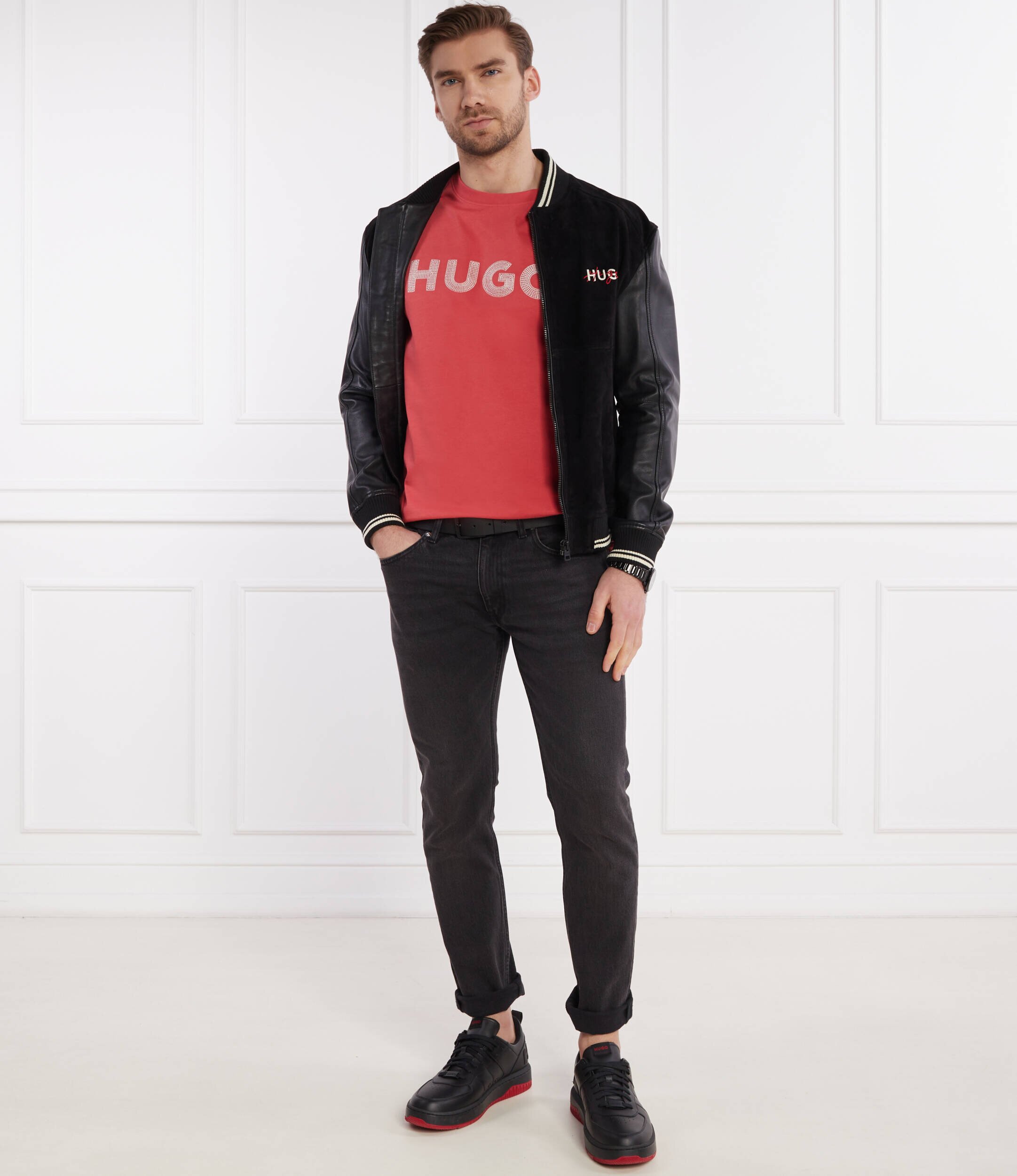 HUGO Tricou Drochet | Regular Fit