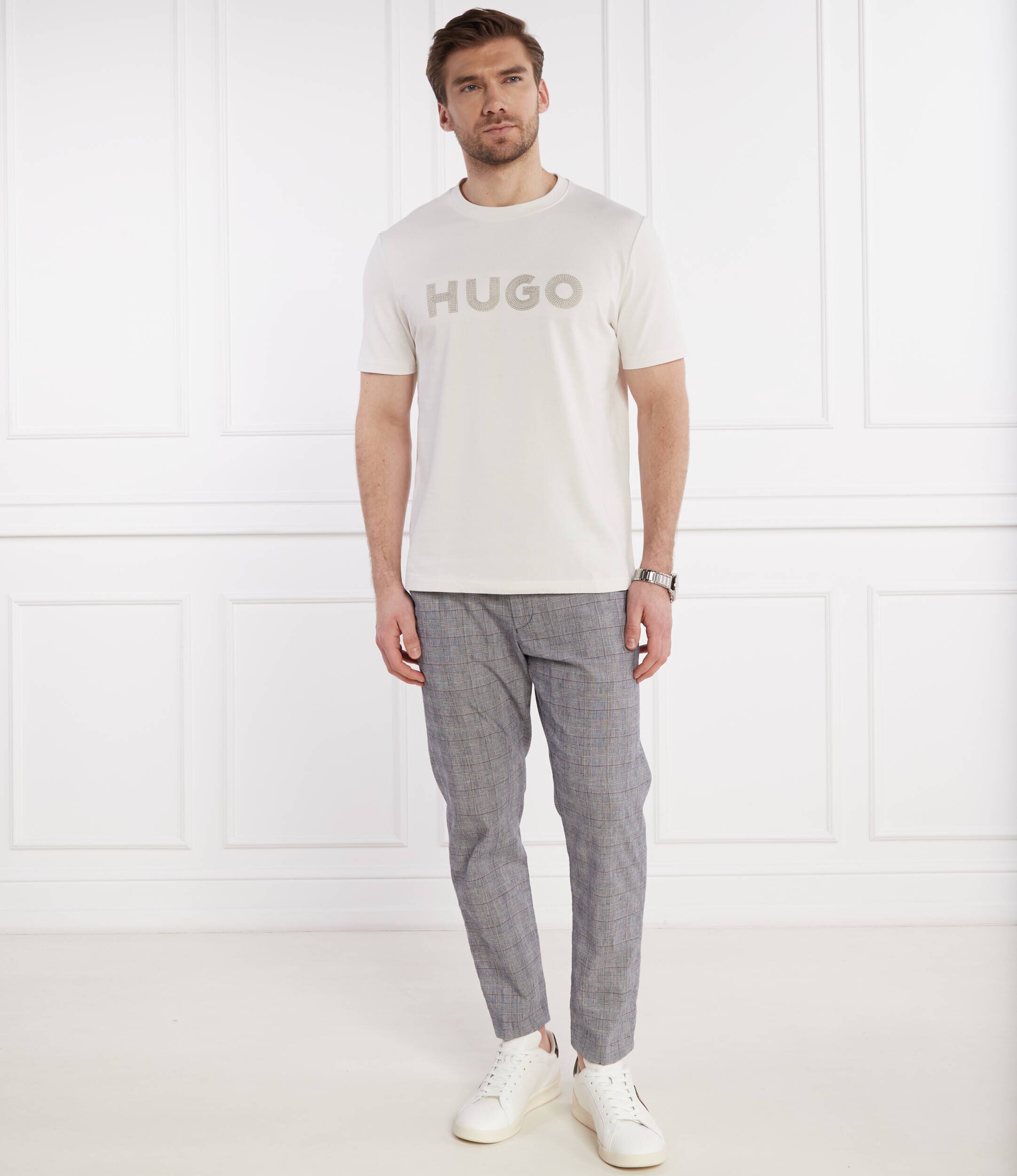 HUGO Tricou Drochet | Regular Fit