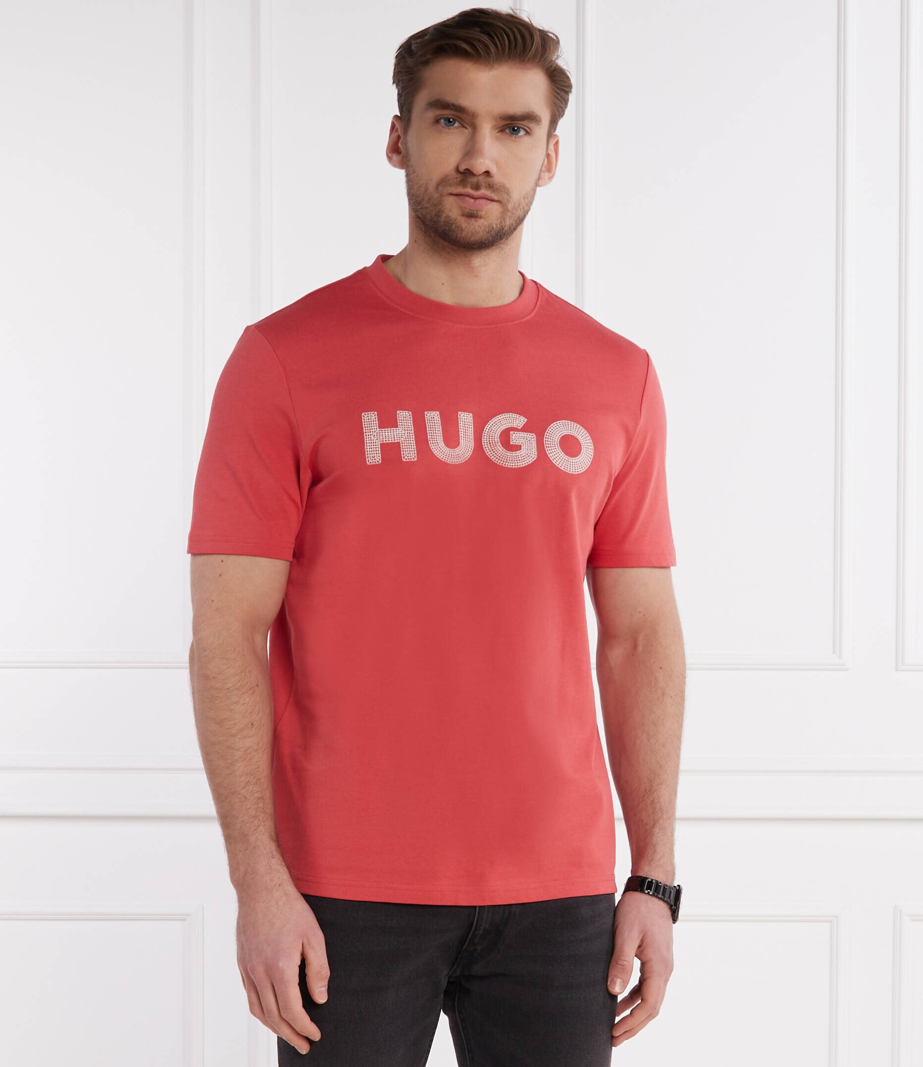HUGO Tricou Drochet | Regular Fit