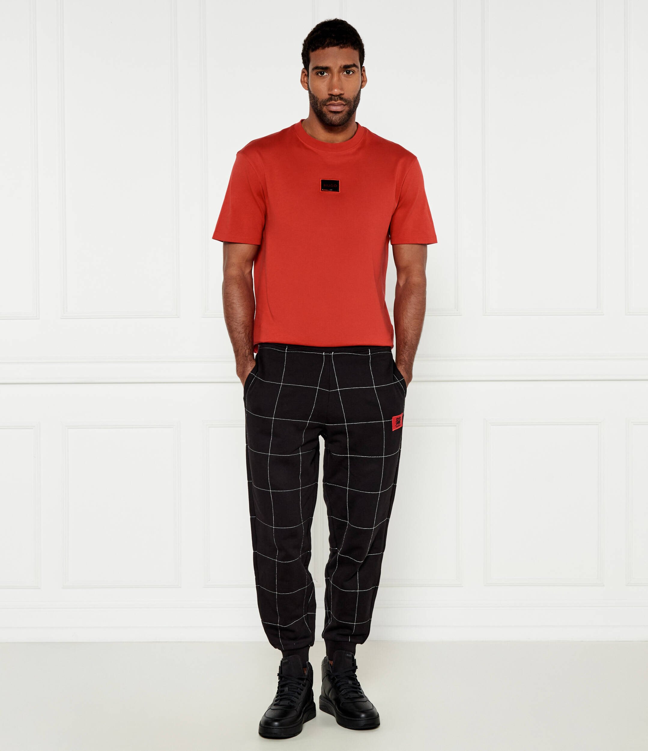 HUGO Tricou Dugojelly | Oversize fit