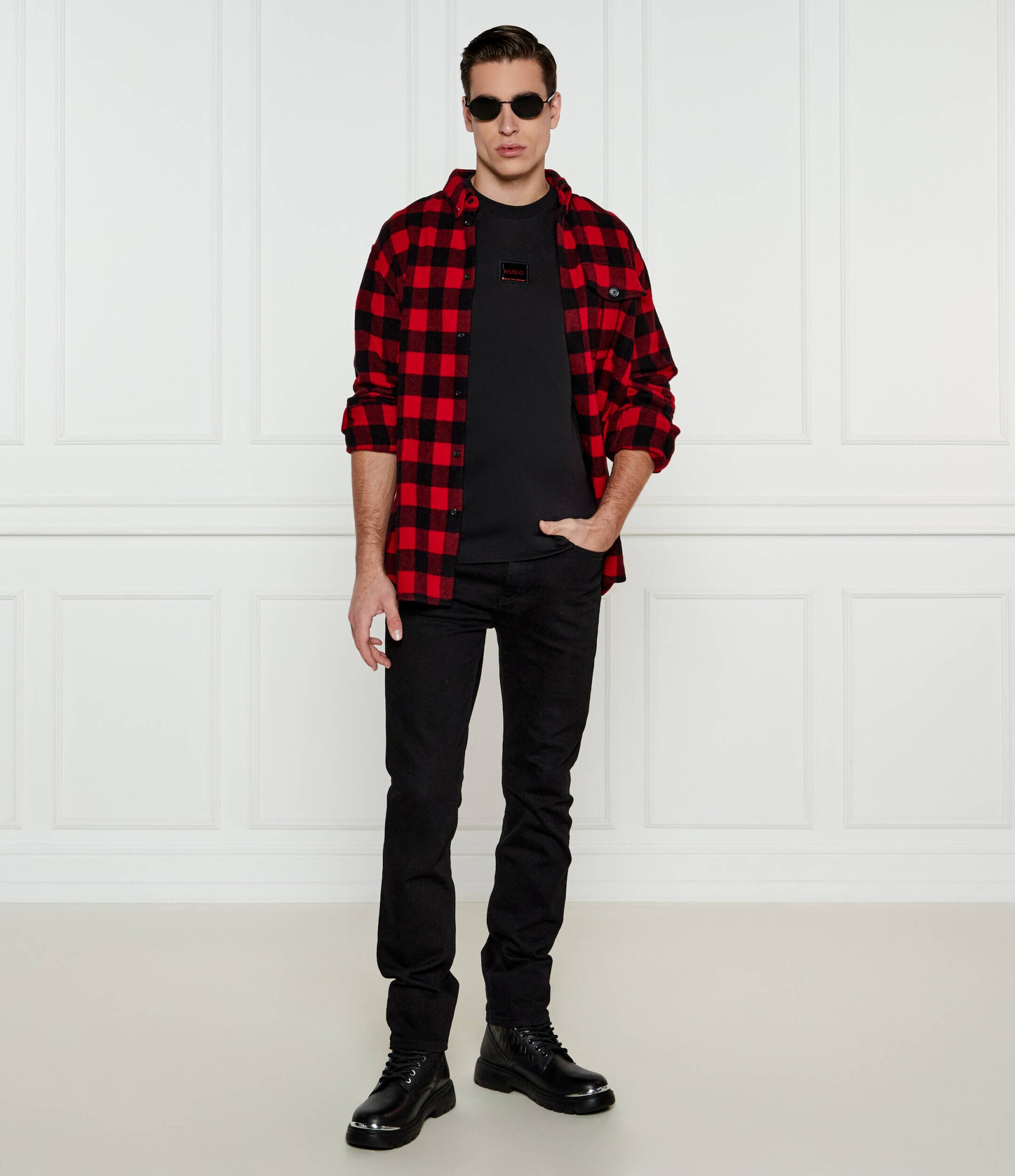 HUGO Tricou Dugojelly | Oversize fit