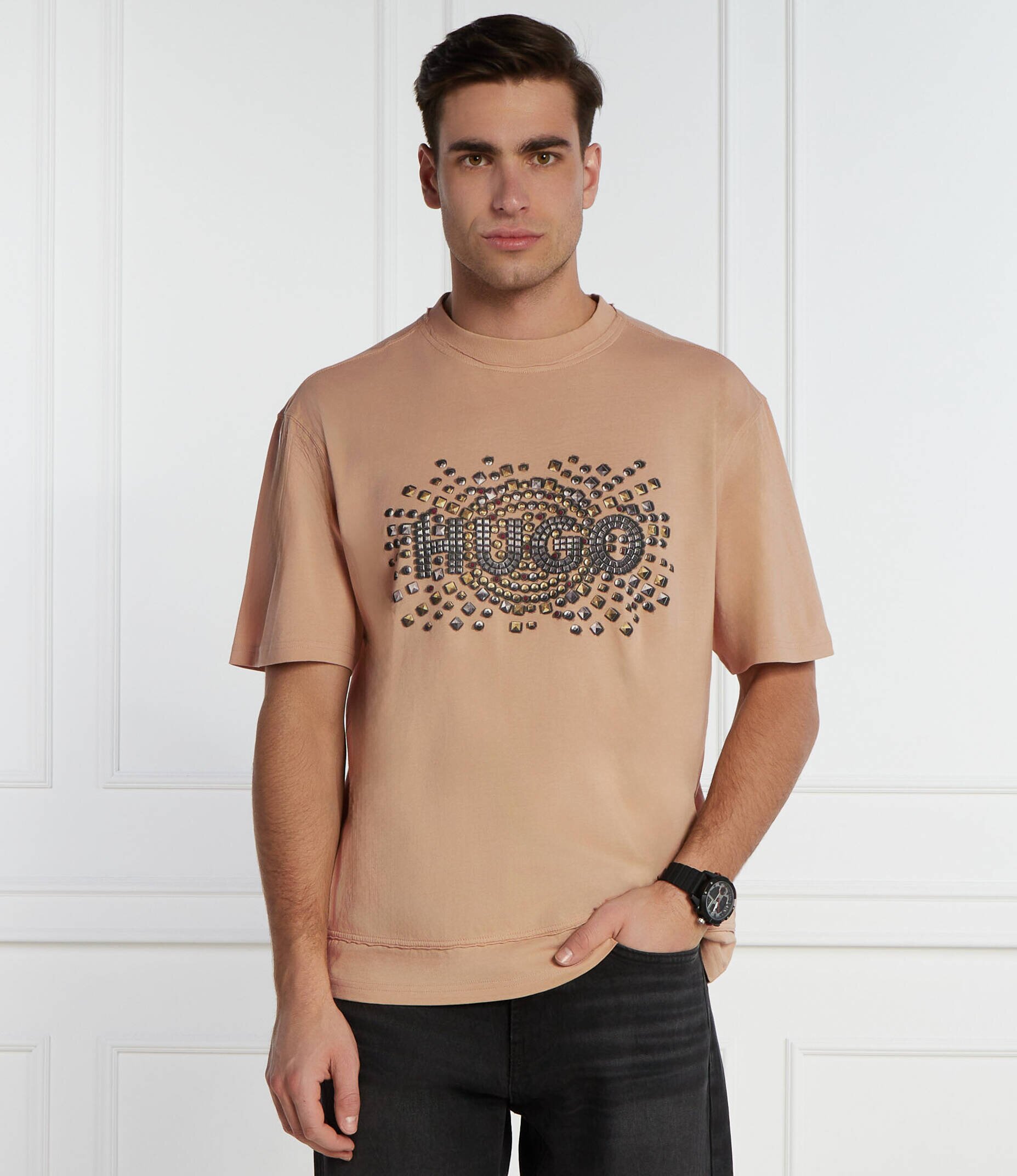 HUGO Tricou Dunic | Relaxed fit