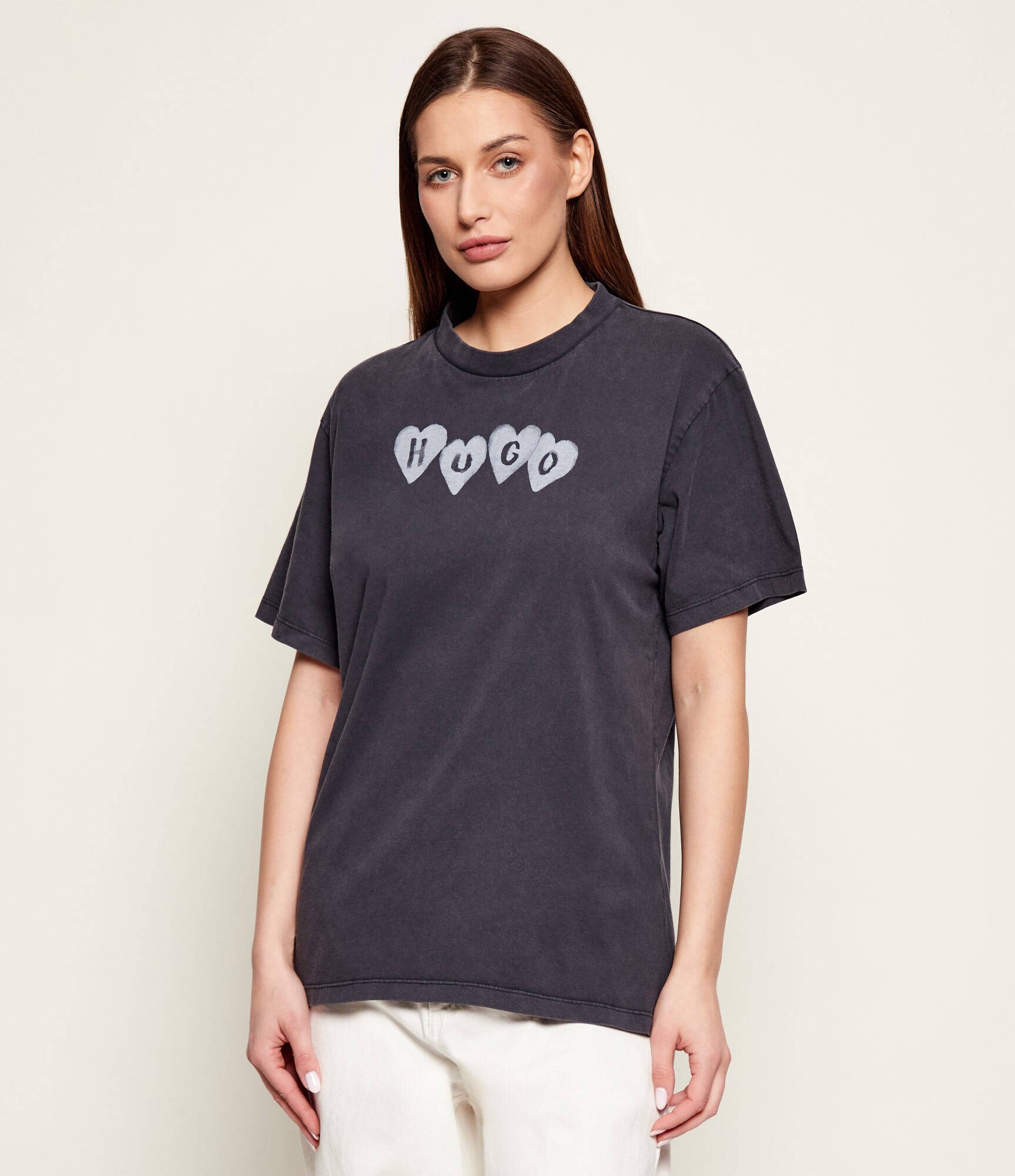 HUGO Tricou Vintage Tee_22 | Relaxed fit
