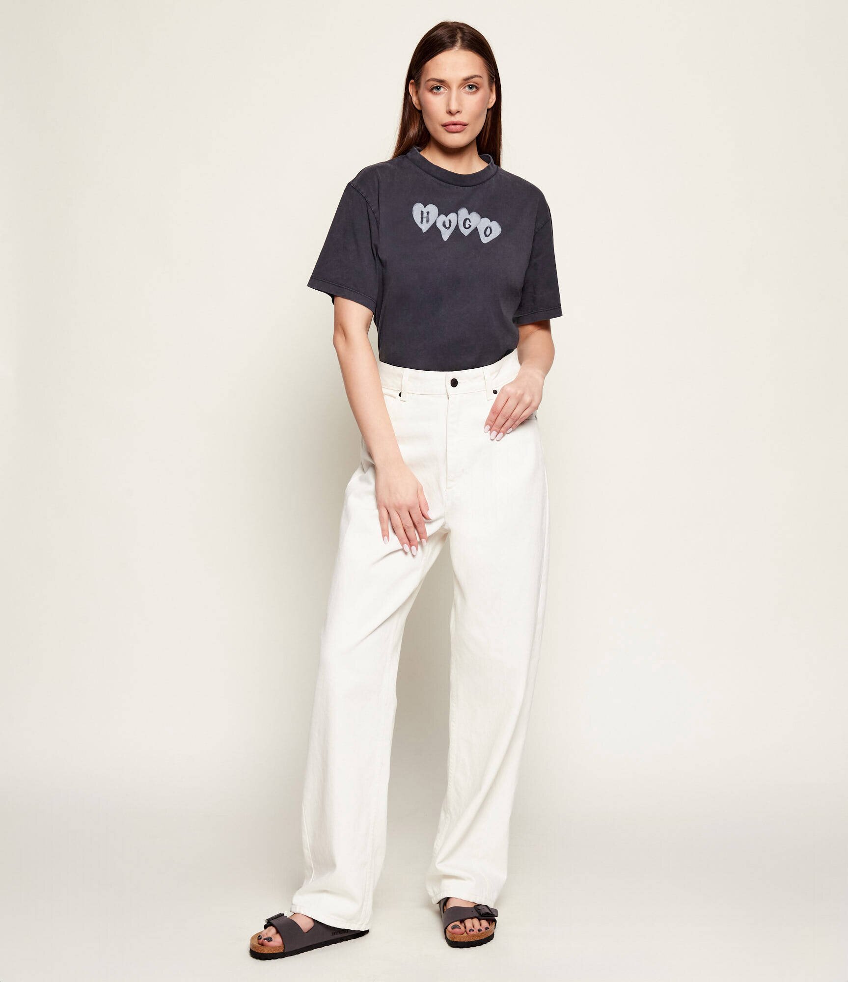 HUGO Tricou Vintage Tee_22 | Relaxed fit