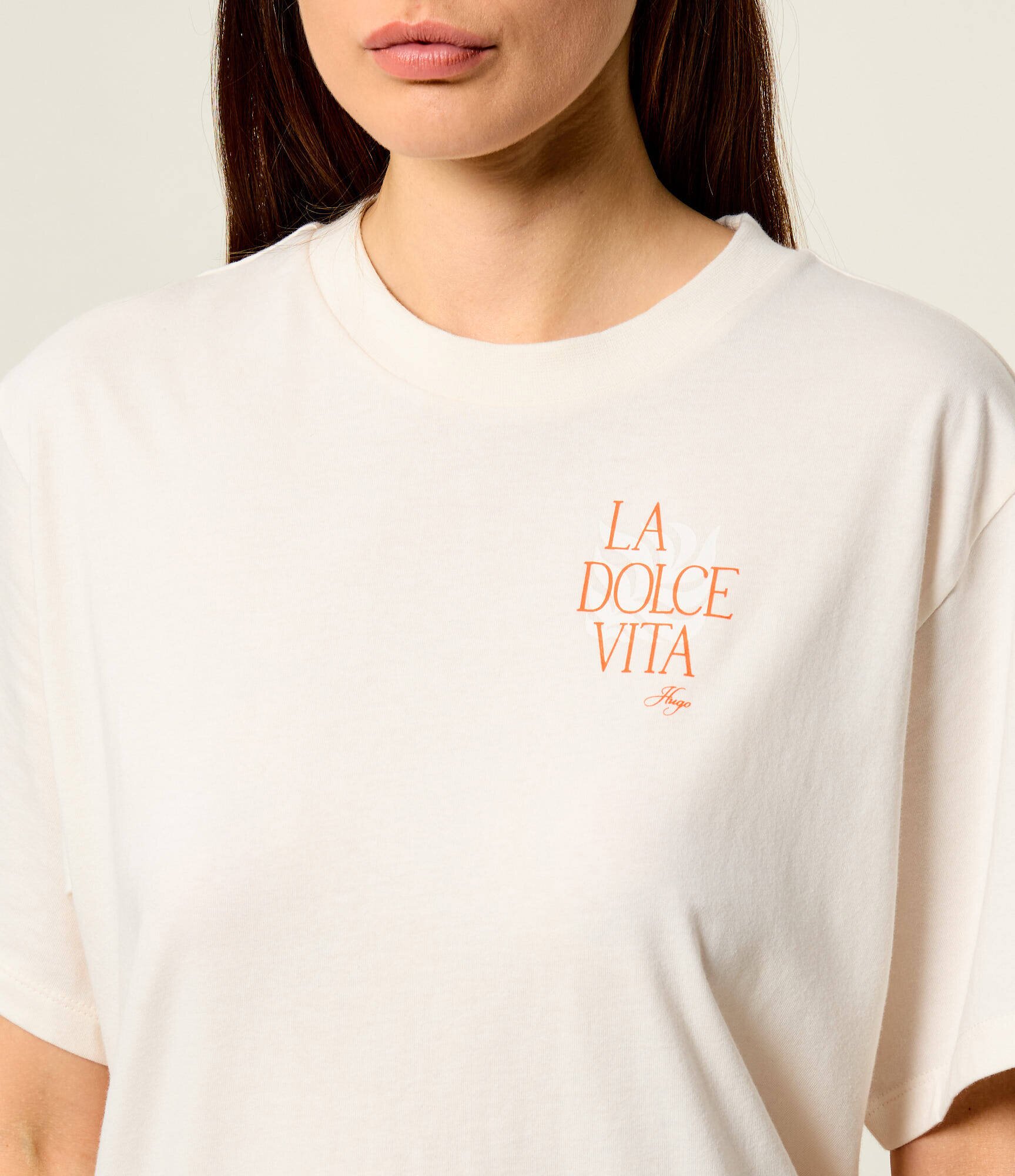 HUGO Tricou Vintage Tee_25 | Oversize fit